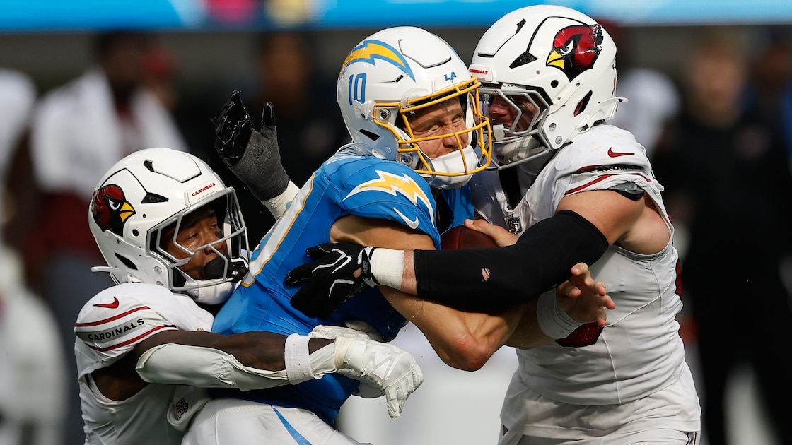 Jim Harbaugh, Justin Herbert Address Chargers' Surprising Loss vs. Cardinals to Open NFL Season