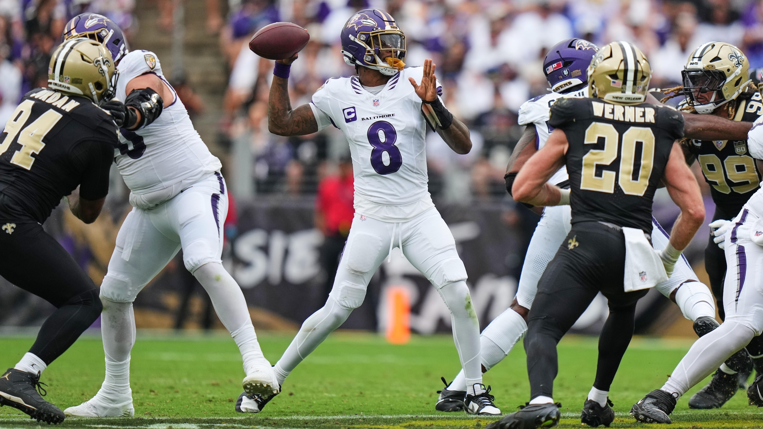Saints Ravens Football