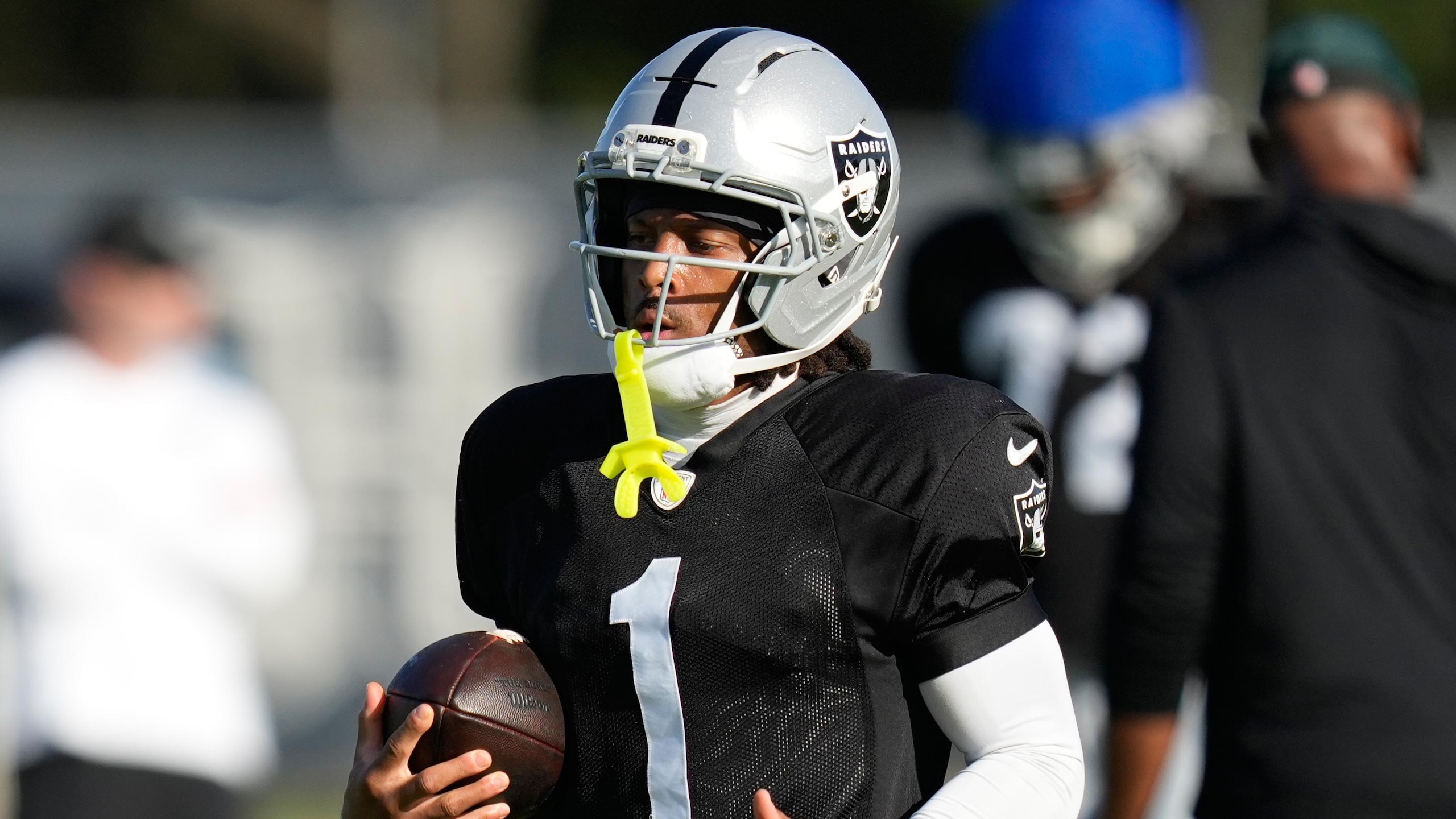 Raiders Texans Camp Football