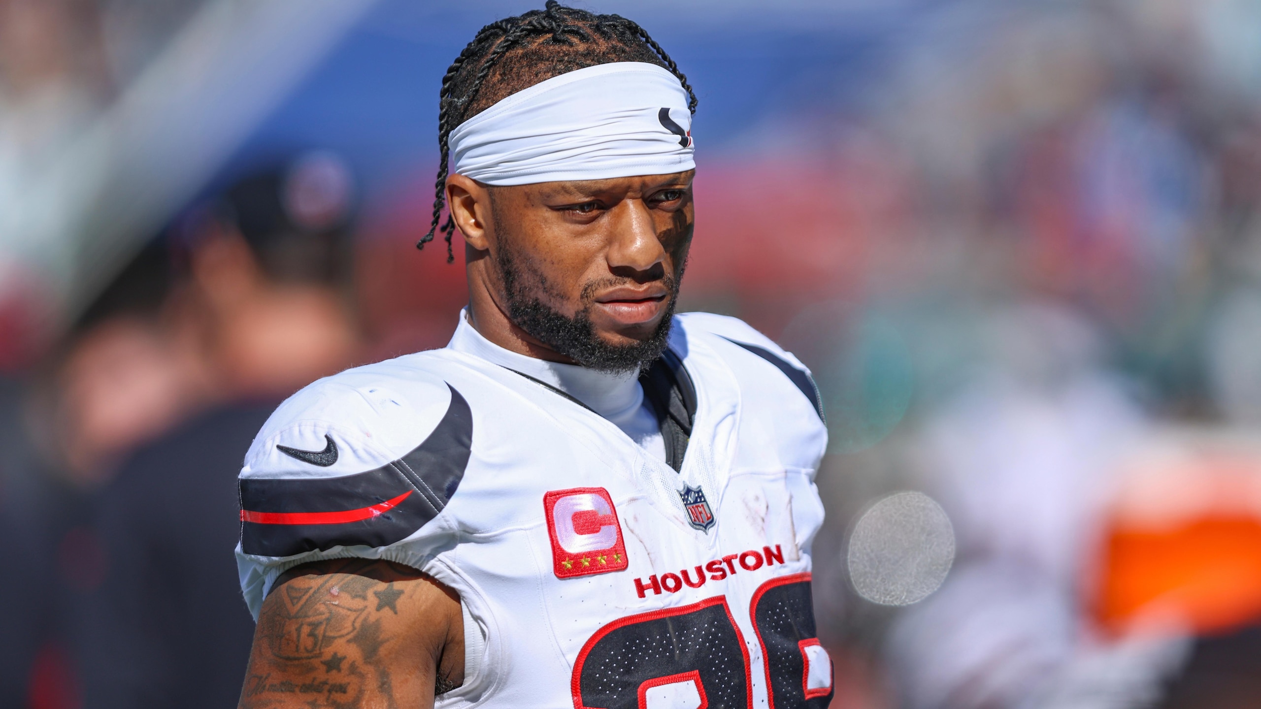Texans-Mixon Released Football