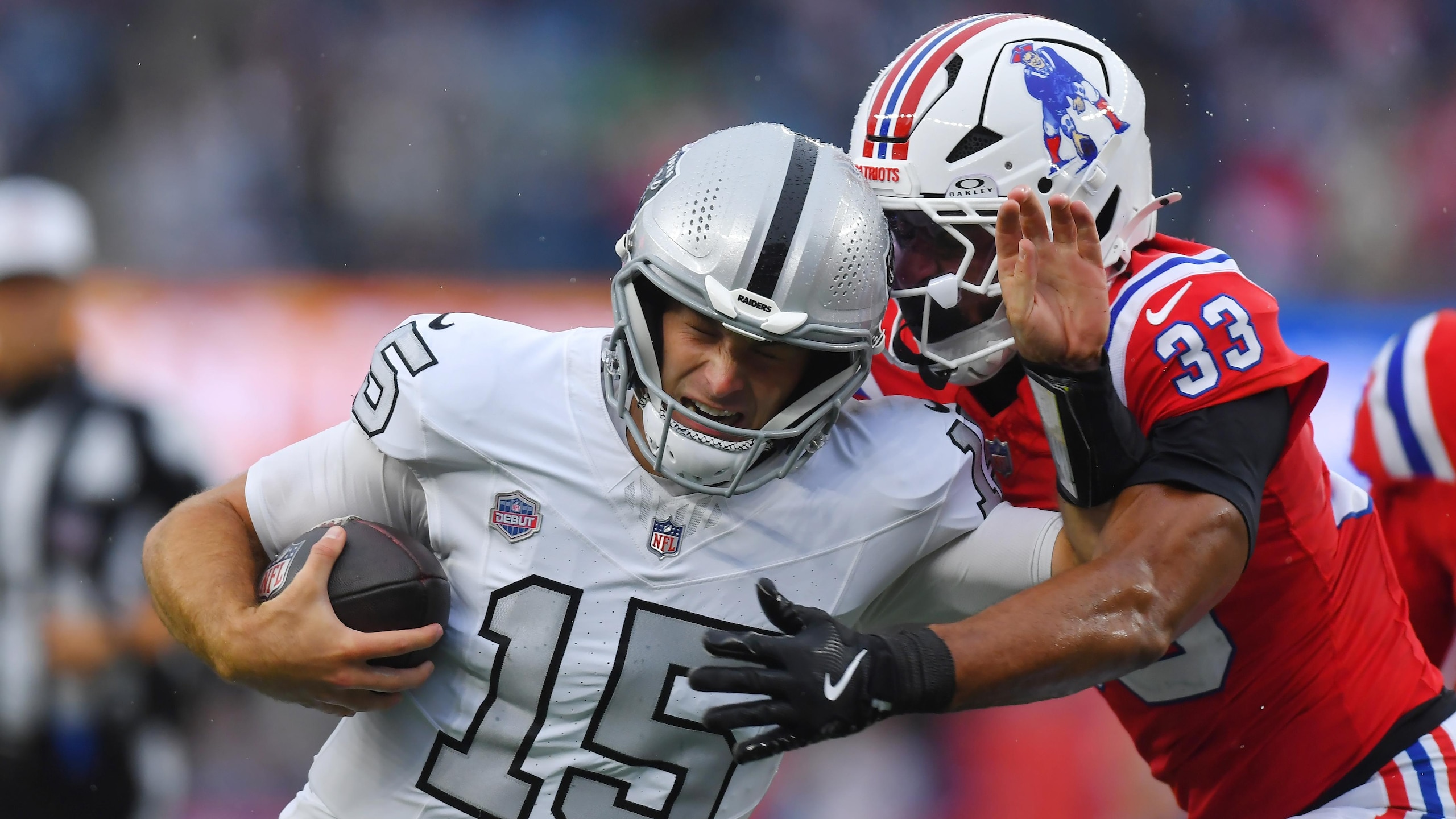 Raiders Patriots Football