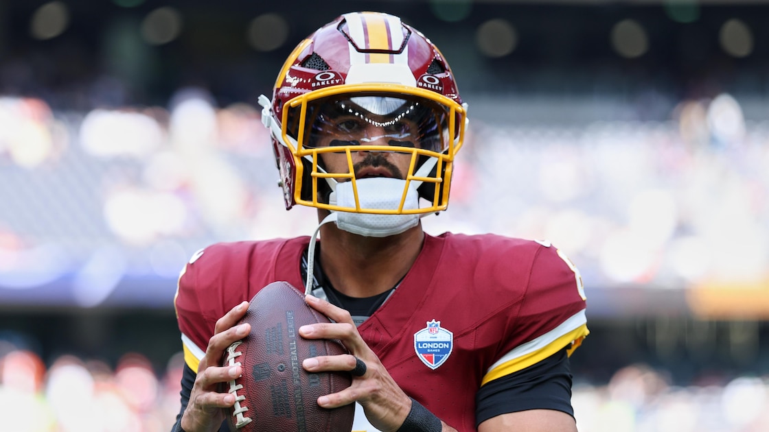 Marcus Mariota Injury Forces Athan Kaliakmanis Into Commanders Lineup