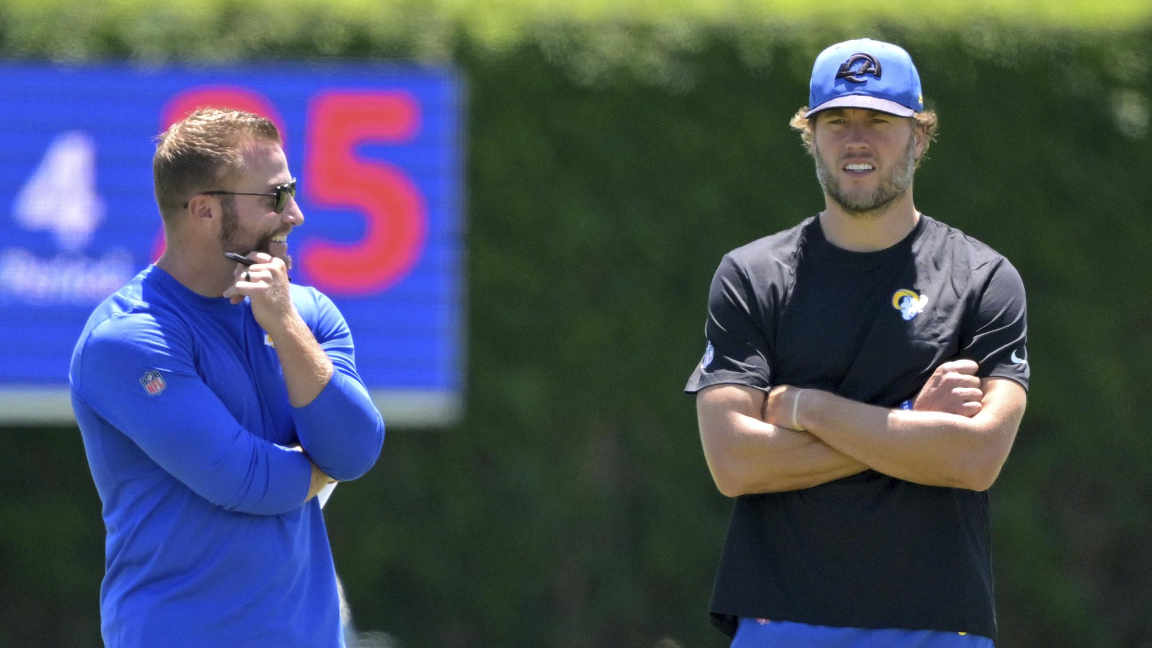Matthew Stafford Could Return to Practice Monday amid Back Injury, Rams’ McVay Says
