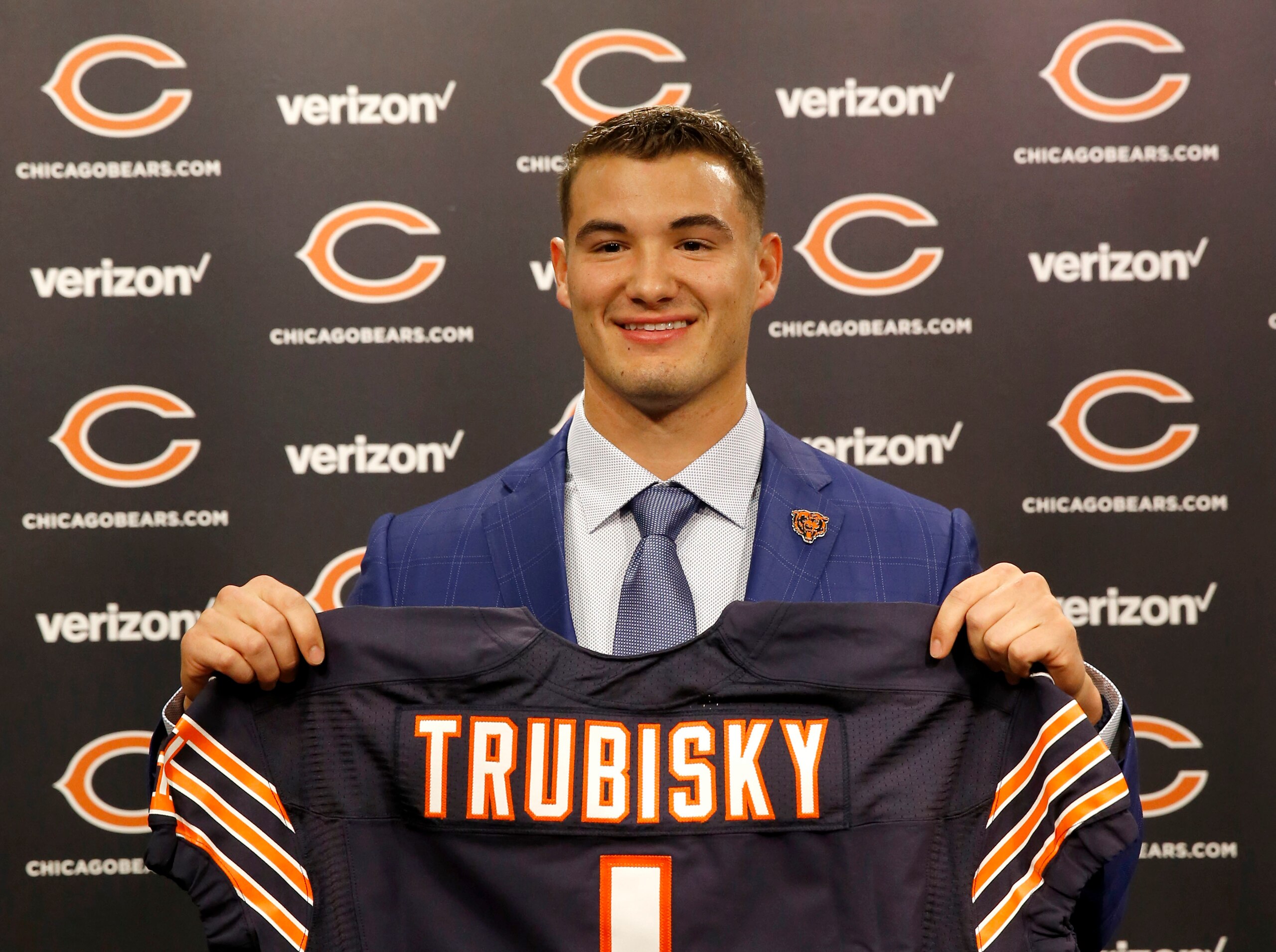 Draft Bears Trubisky Football Draft Bears Trubisky Football