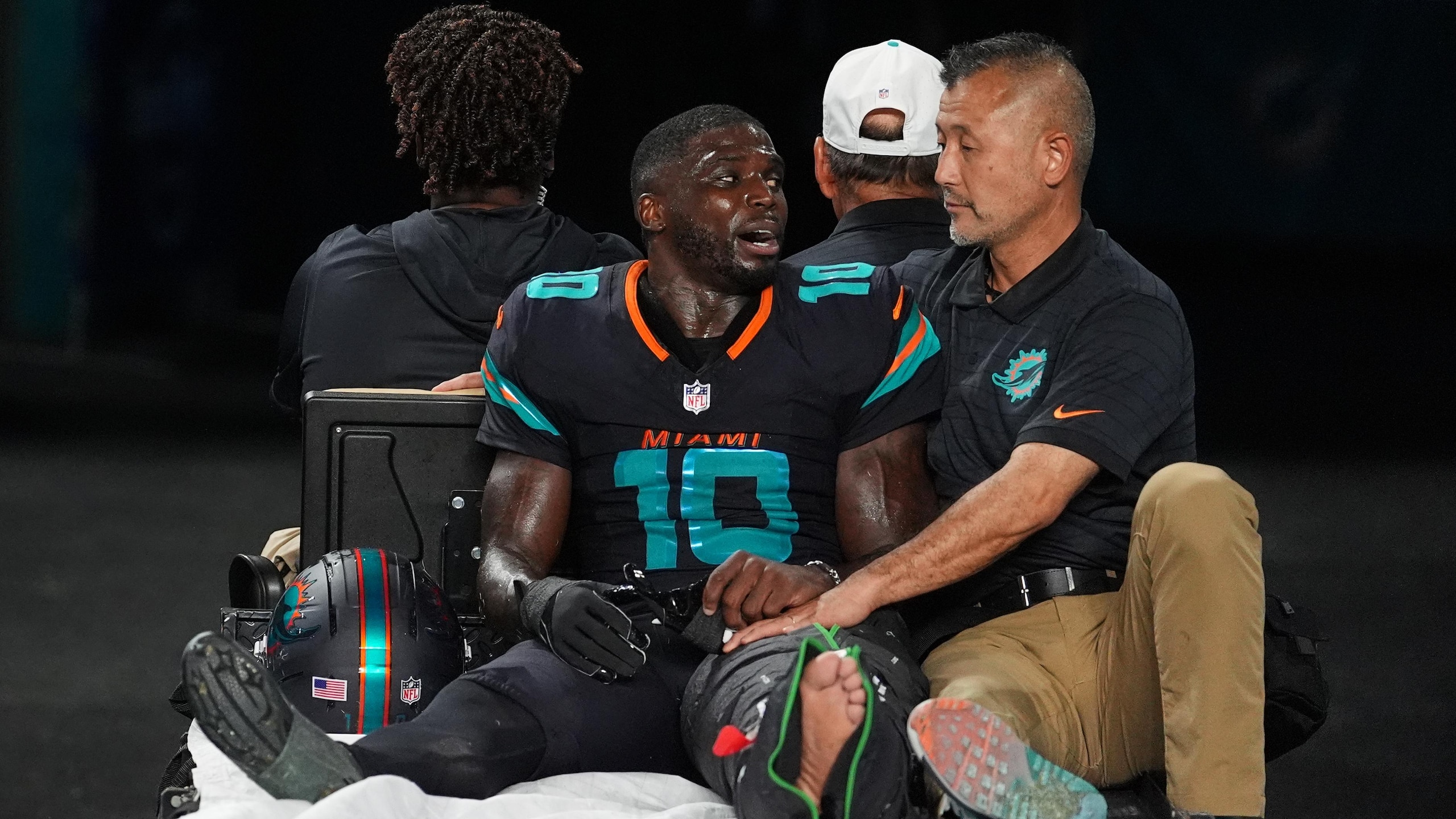 APTOPIX Jets Dolphins Football