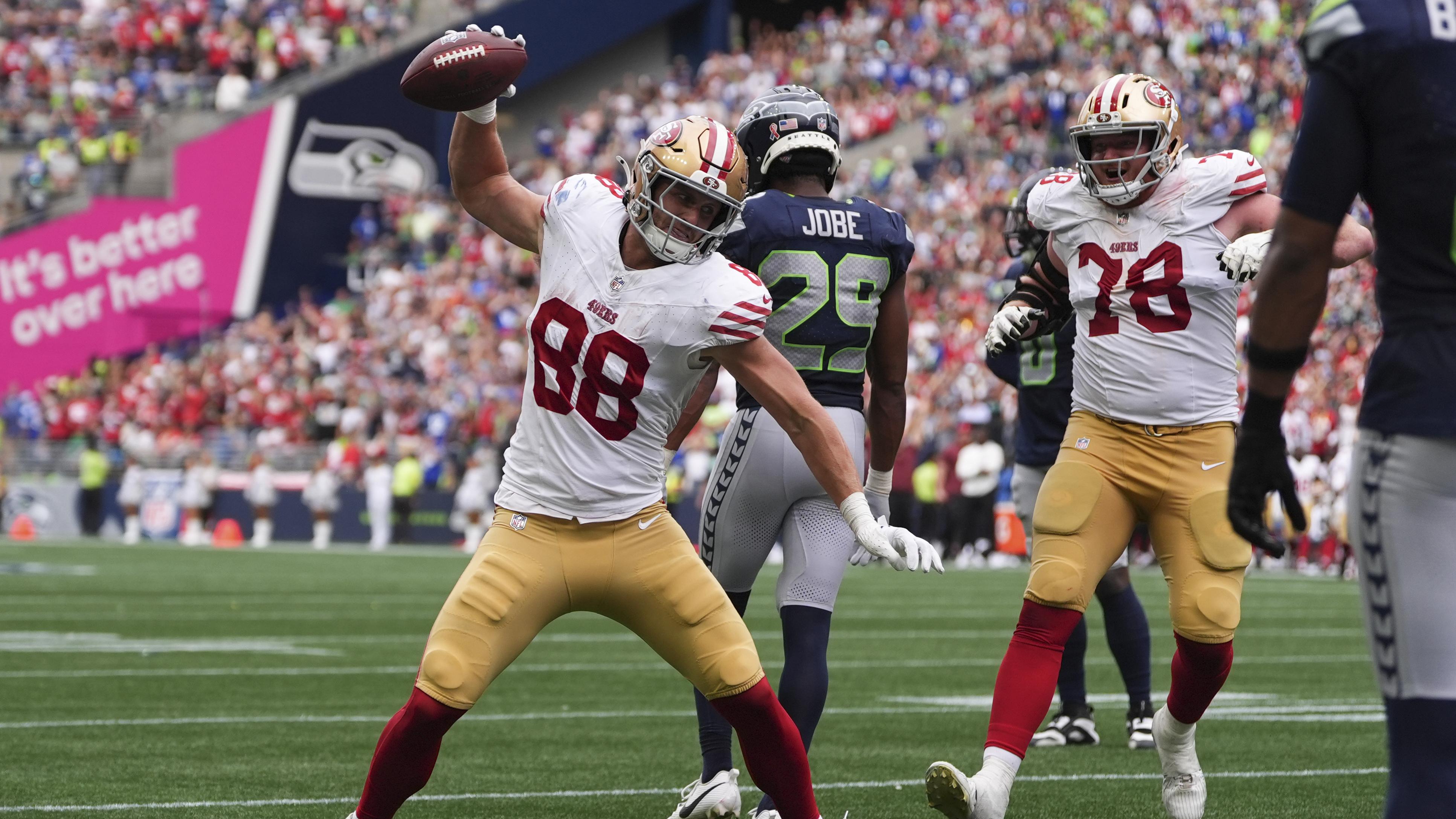 49ers TE Jake Tonges Fantasy Waiver-Wire Advice After George Kittle’s Hamstring Injury