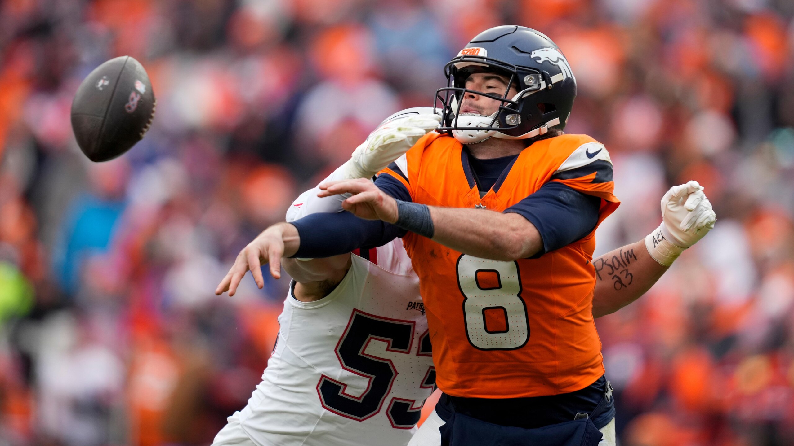 APTOPIX Patriots Broncos Football