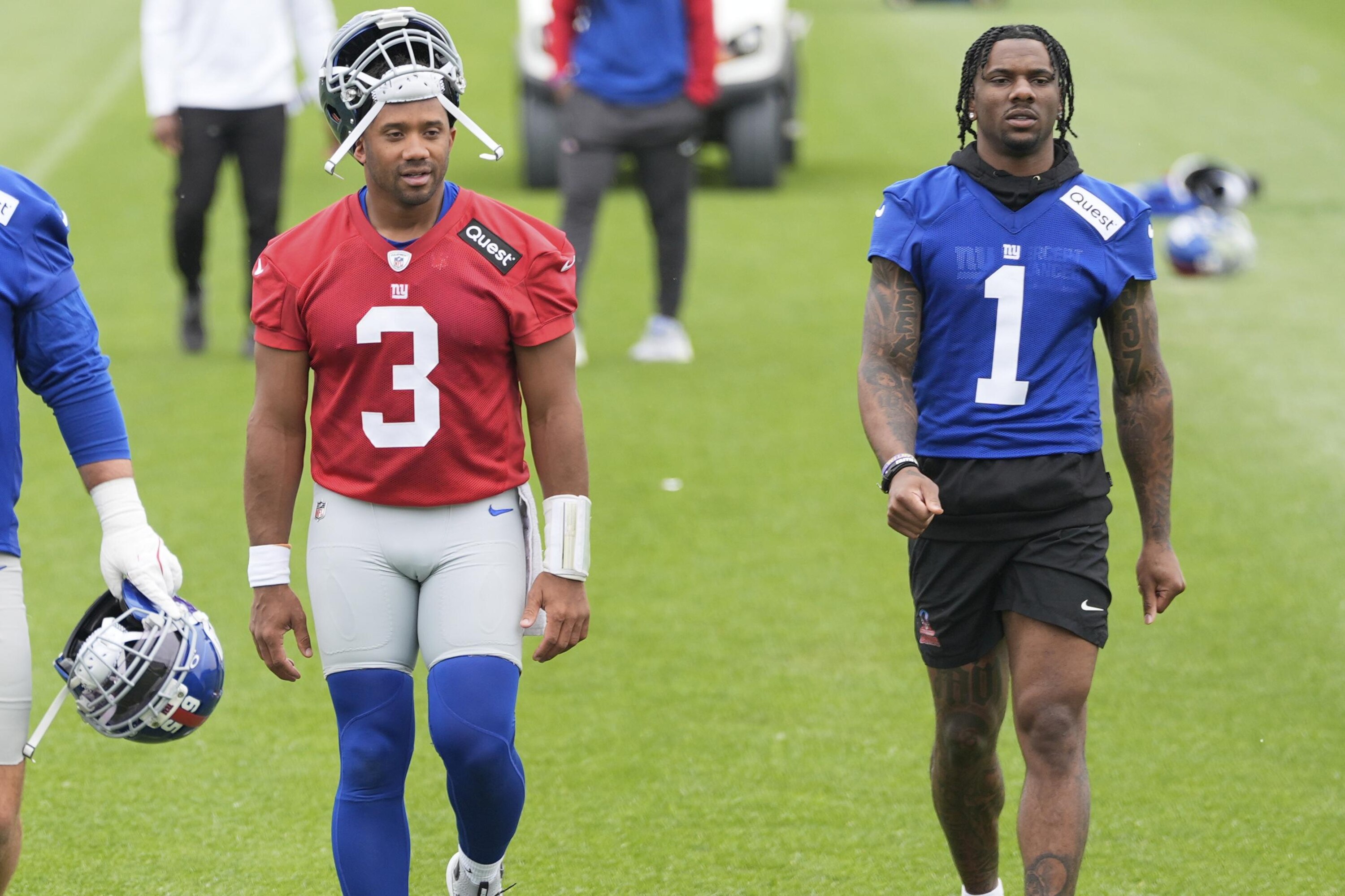 Russell Wilson Talks Decision to Sign Giants Contract, Hypes 'Superstar' Malik Nabers