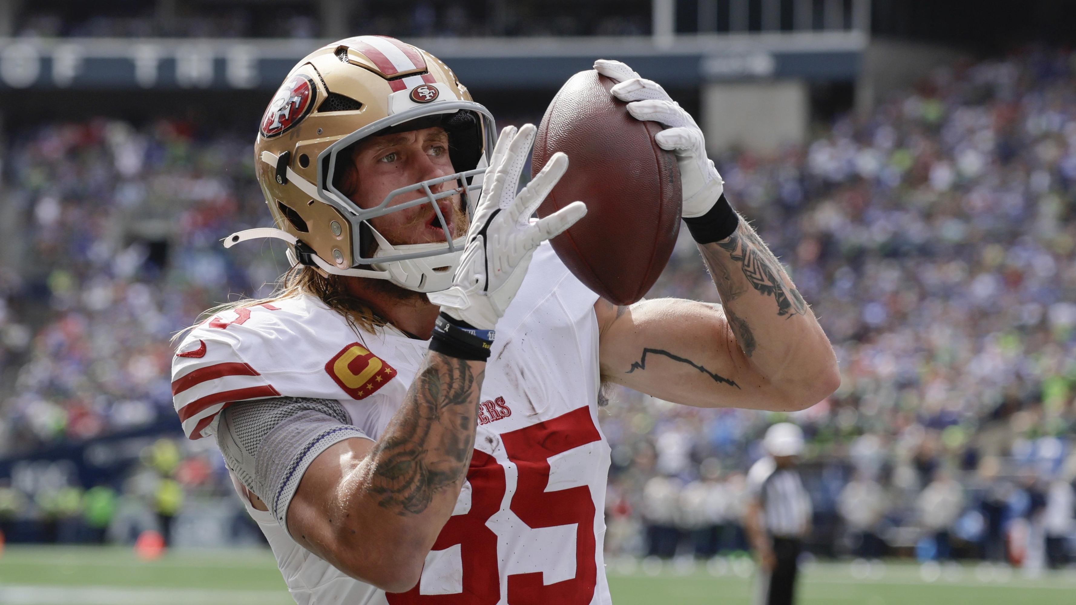 49ers' George Kittle out After Suffering Hamstring Injury vs. Seahawks in Week 1