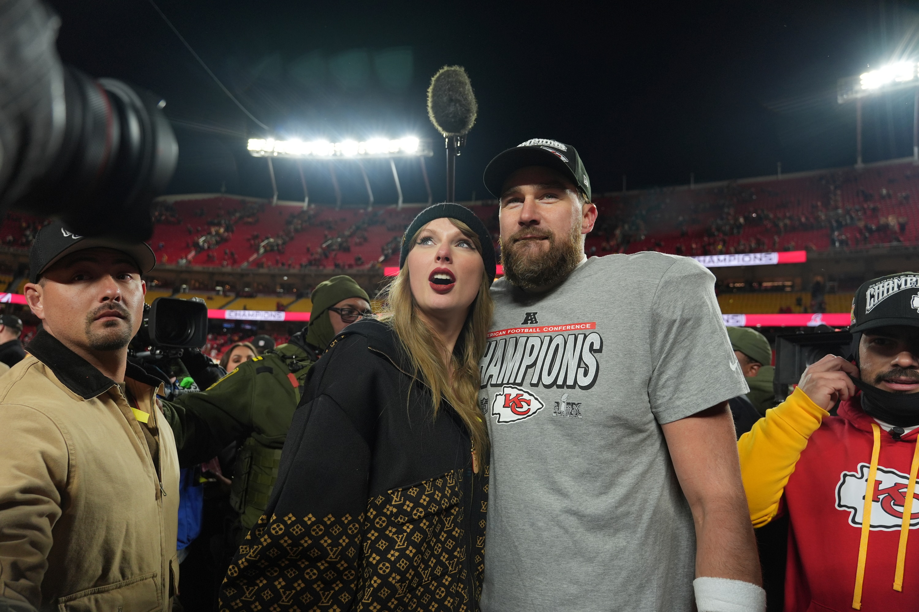 Taylor Swift Teases New 'The Life of a Showgirl’ Album in Travis, Jason Kelce Video