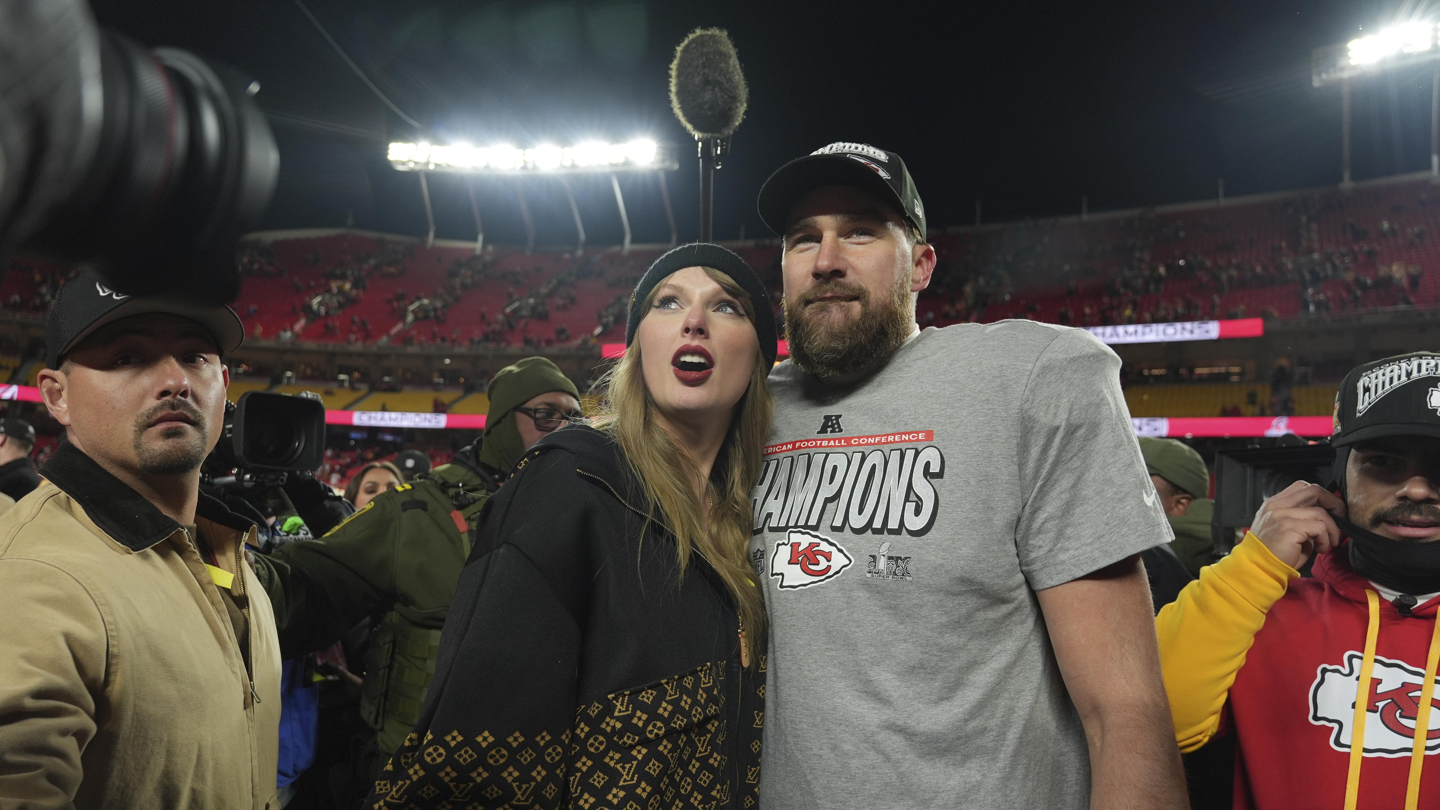 Travis Kelce Jokes About Engagement to Taylor Swift, ‘I Got One More Ring from It’
