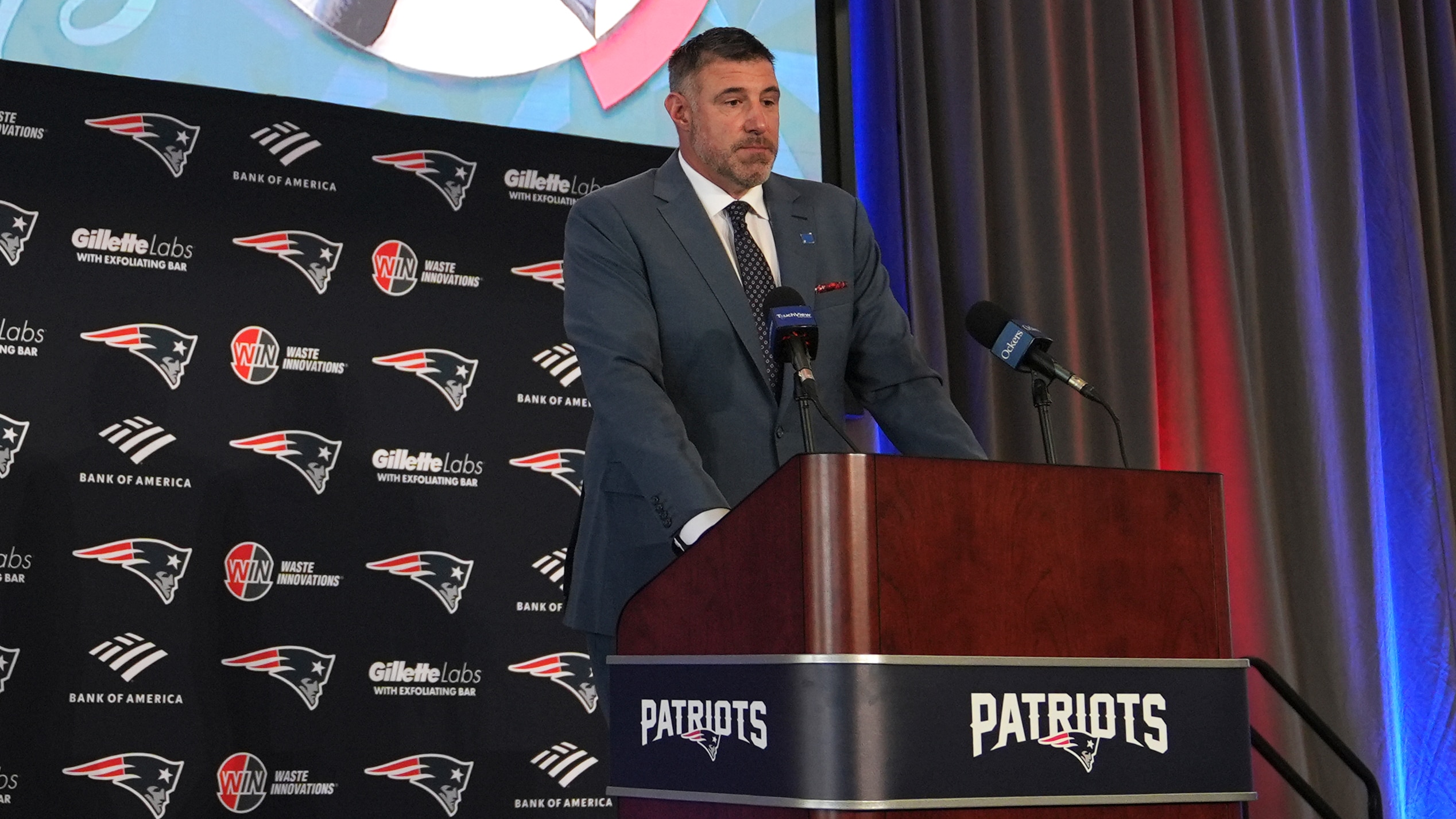 Patriots Vrabel Football Patriots Vrabel Football