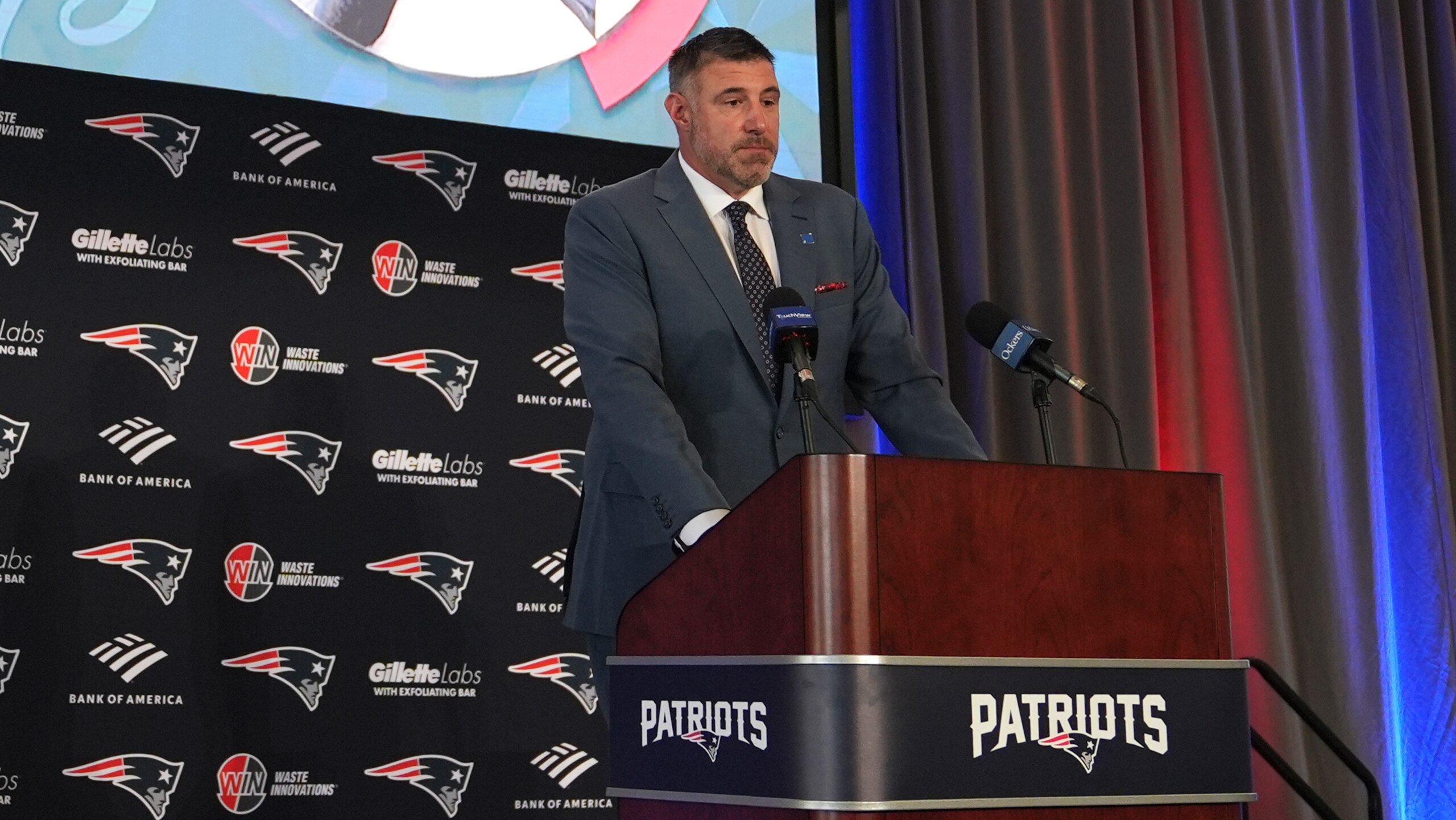 Patriots Vrabel Football Patriots Vrabel Football