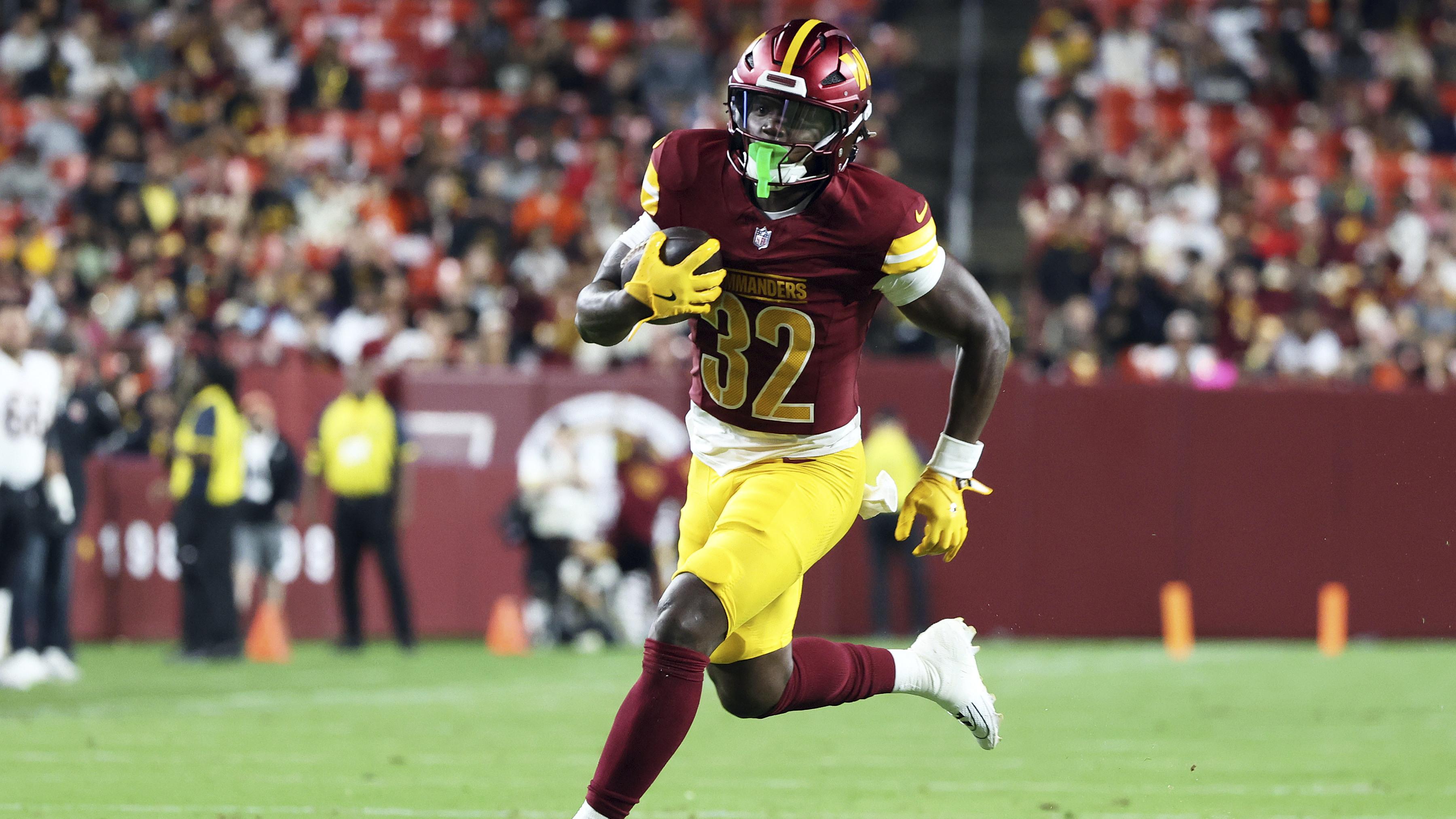 Jacory Croskey-Merritt, Ekeler, Commanders RB Fantasy Outlook After Robinson Trade