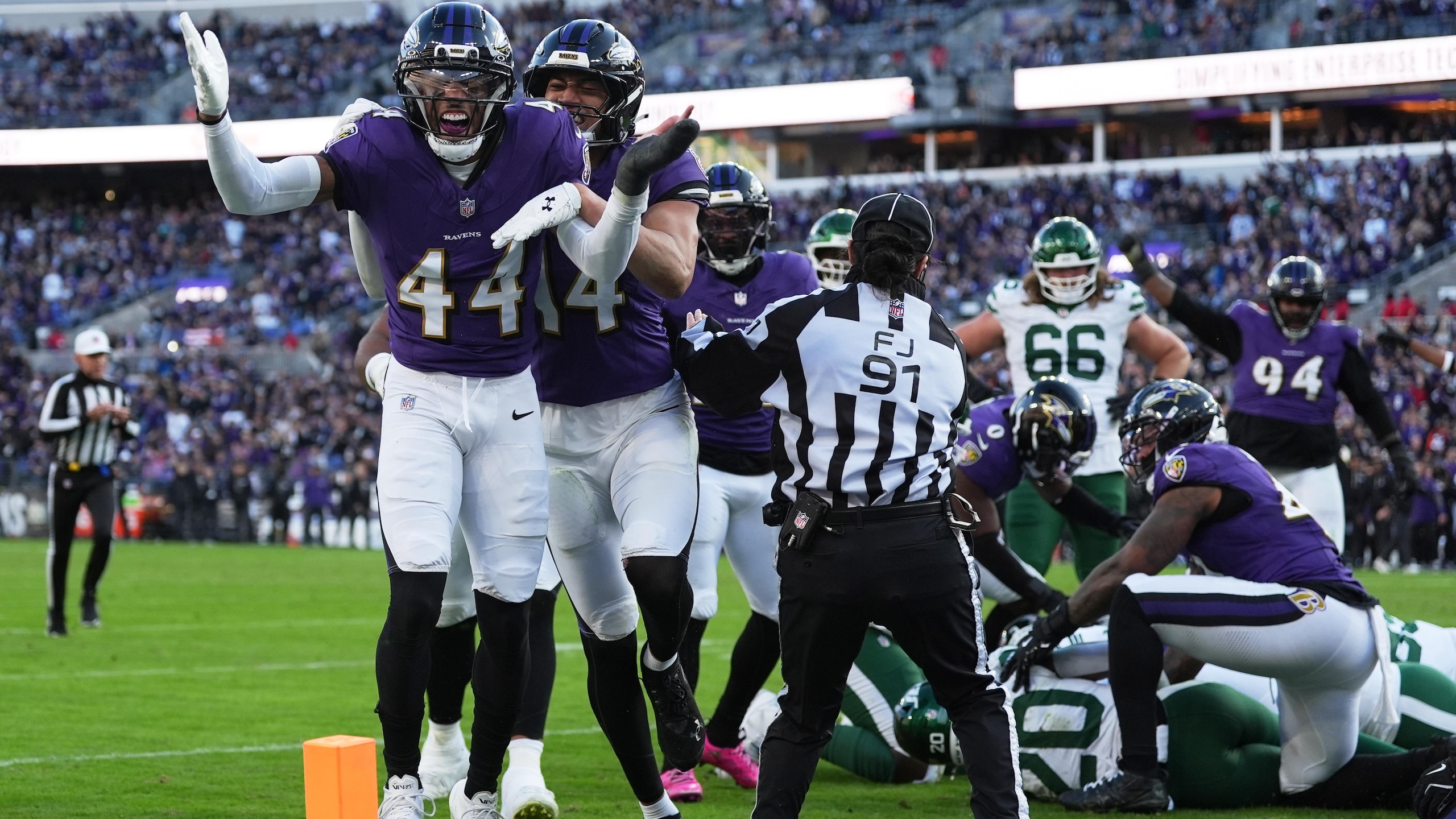 APTOPIX Jets Ravens Football
