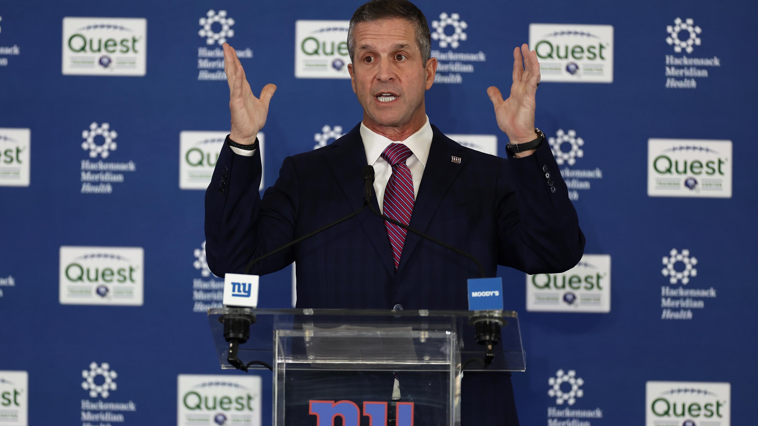 Giants Harbaugh Football