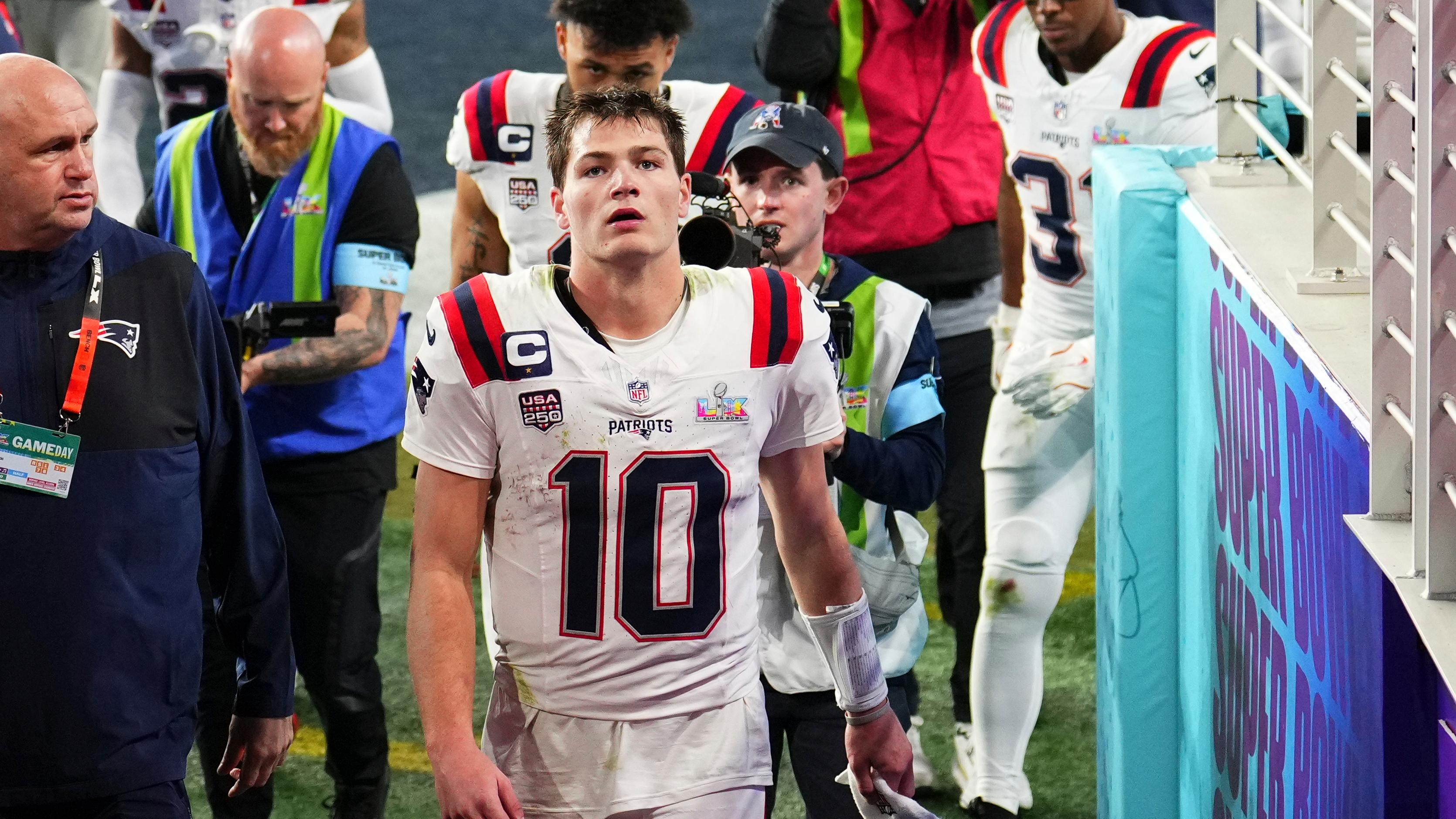 Drake Maye Reflects on Patriots' NFL Super Bowl 60 Loss to Seahawks in  Emotional Postgame Video