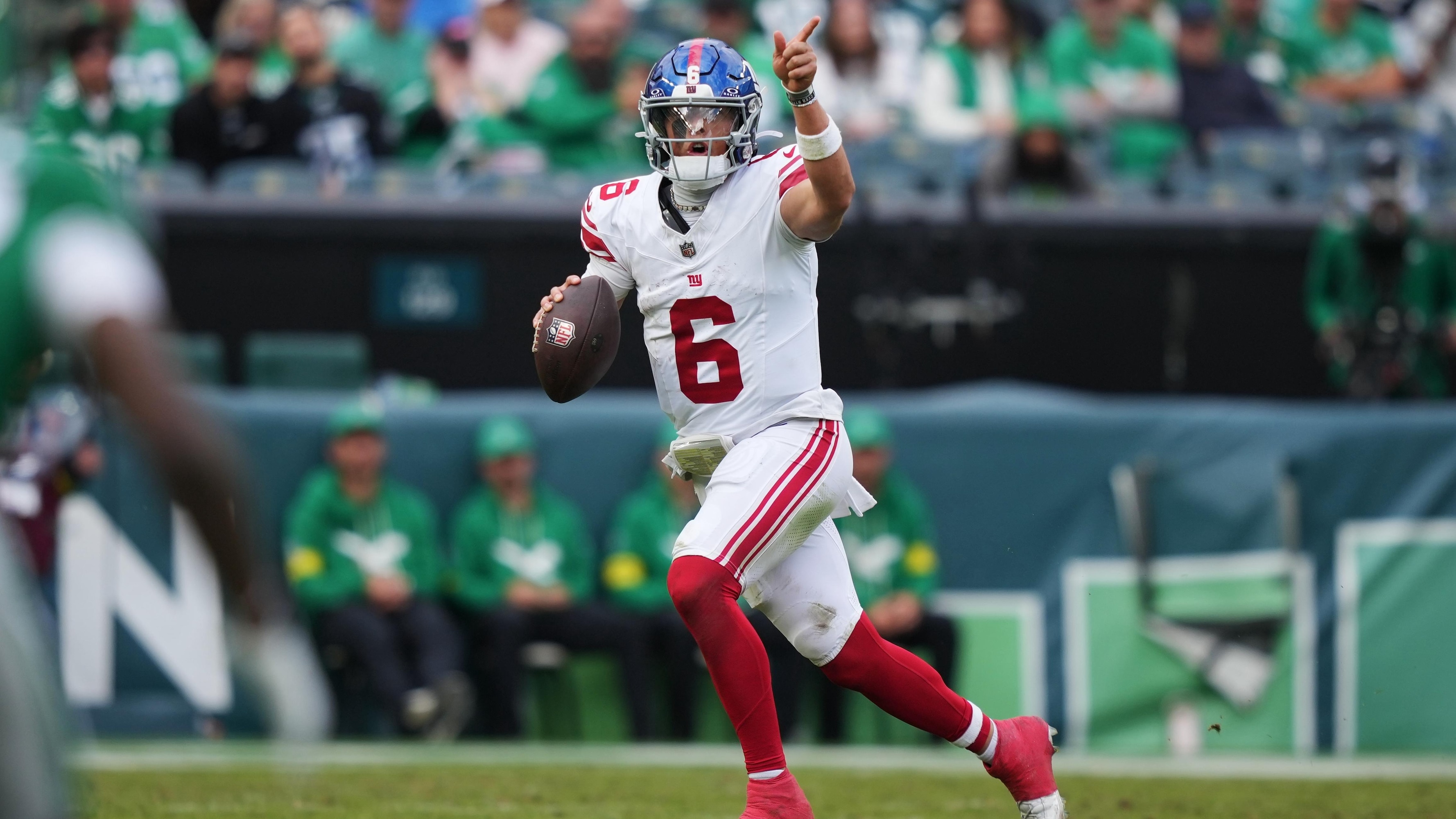 Jackson Dart는 부상 후 Skatabo를 지원하고 Giants의 Eagles 패배를 ‘당황’이라고 부릅니다.