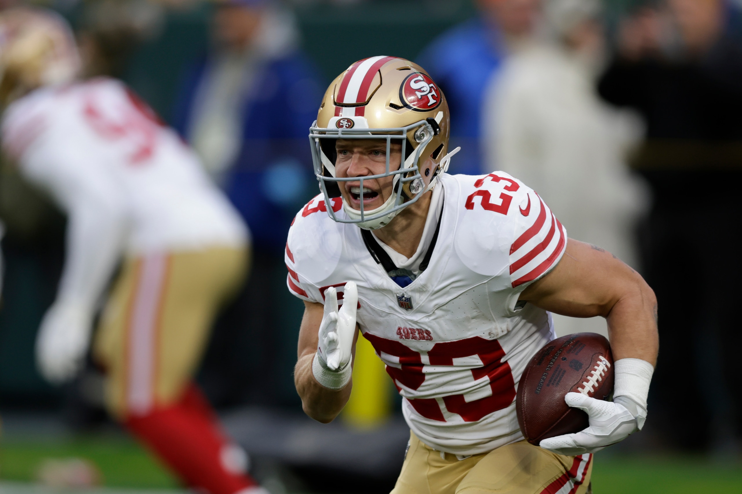 49ers McCaffrey Football 49ers McCaffrey Football