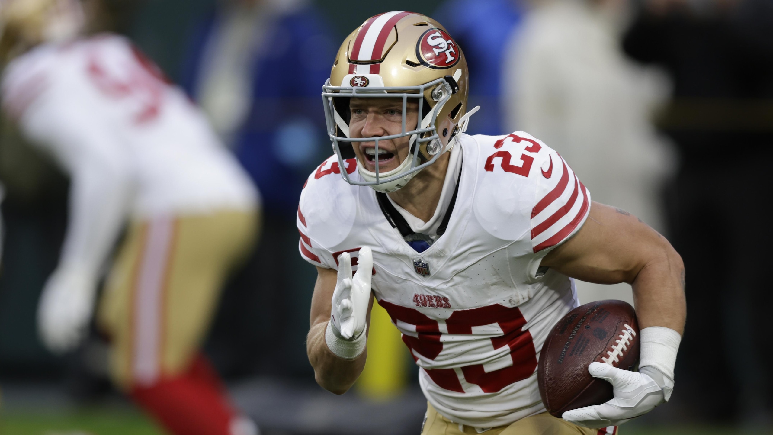 49ers McCaffrey Football