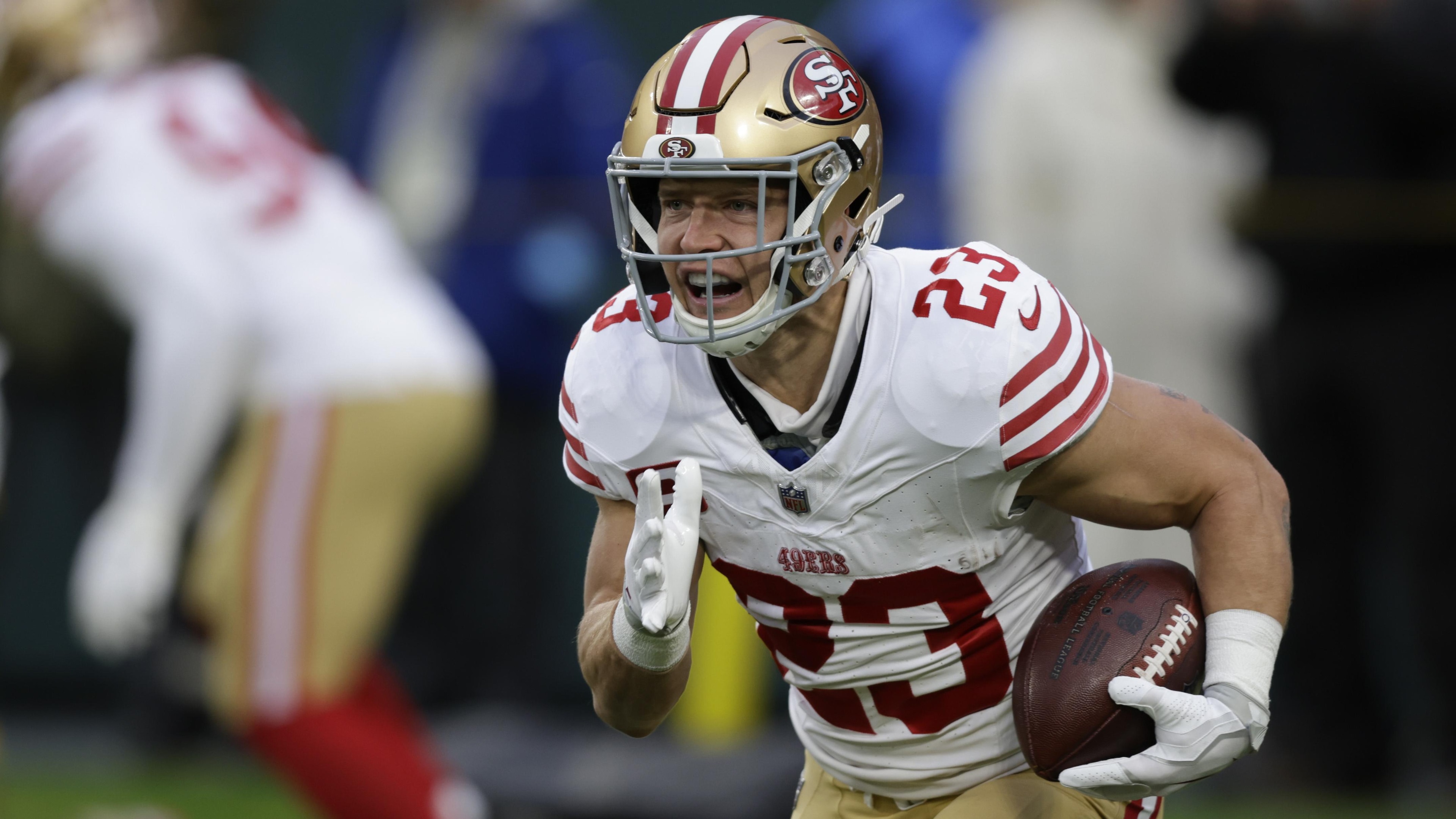 49ers McCaffrey Football