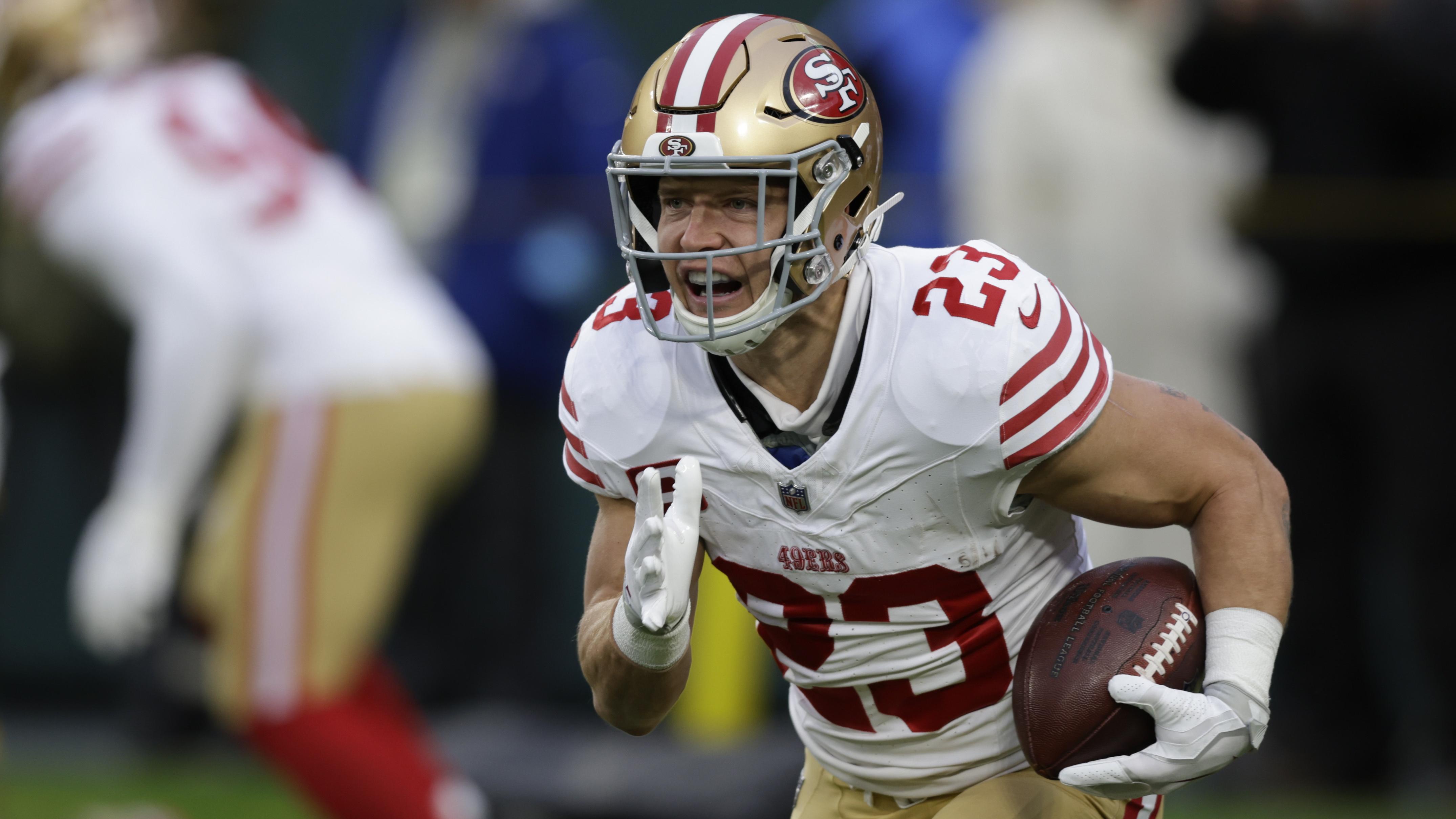 49ers McCaffrey Football