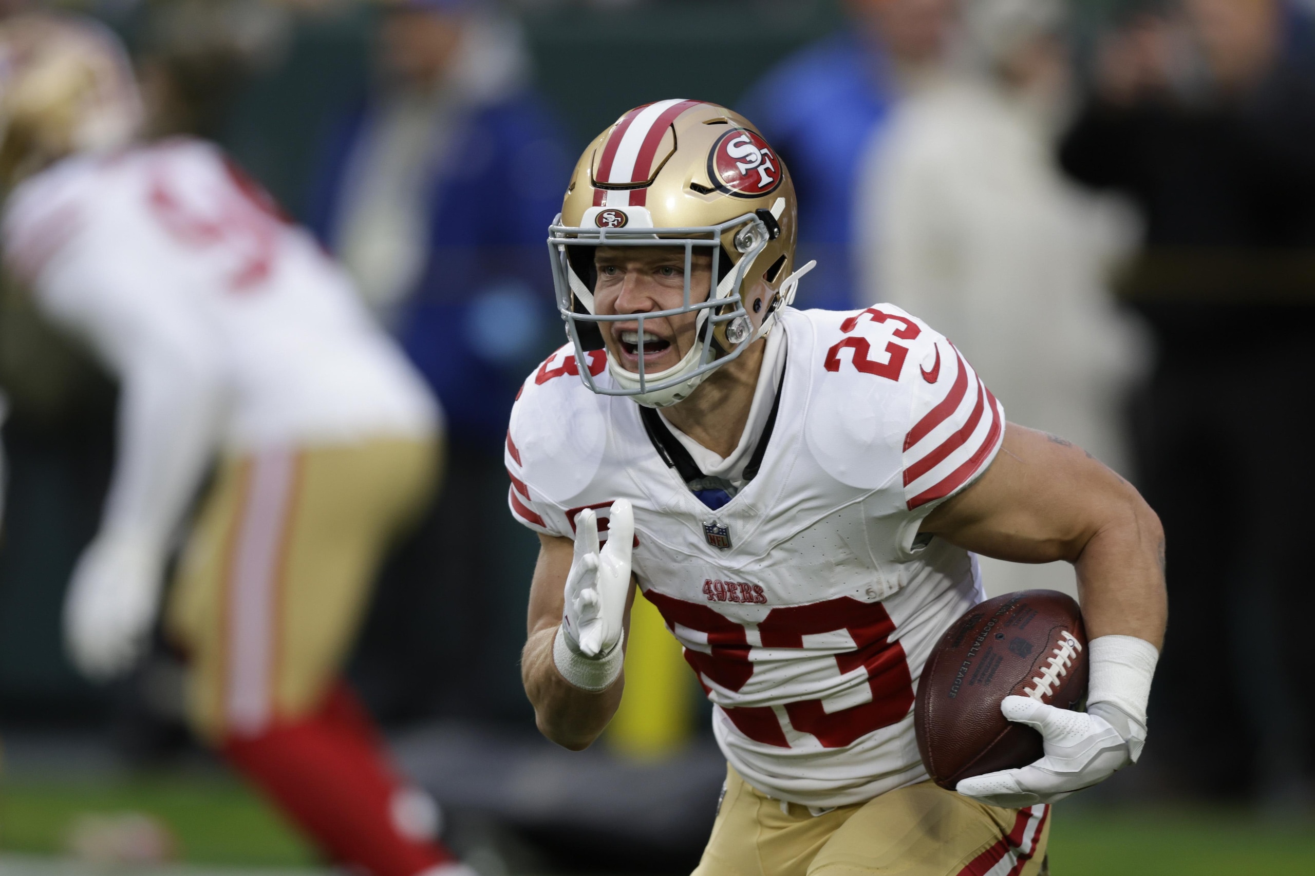49ers McCaffrey Football