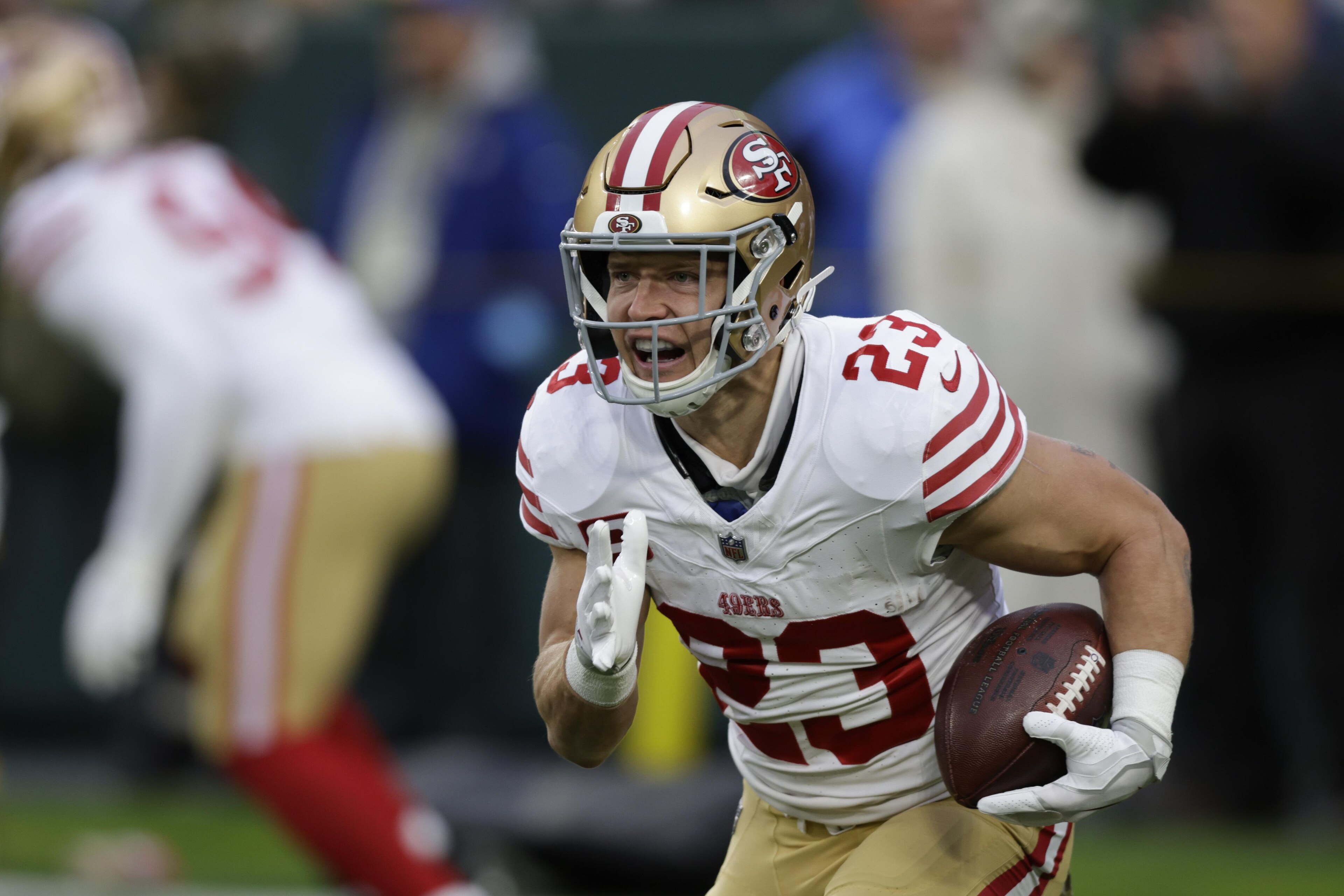 49ers McCaffrey Football