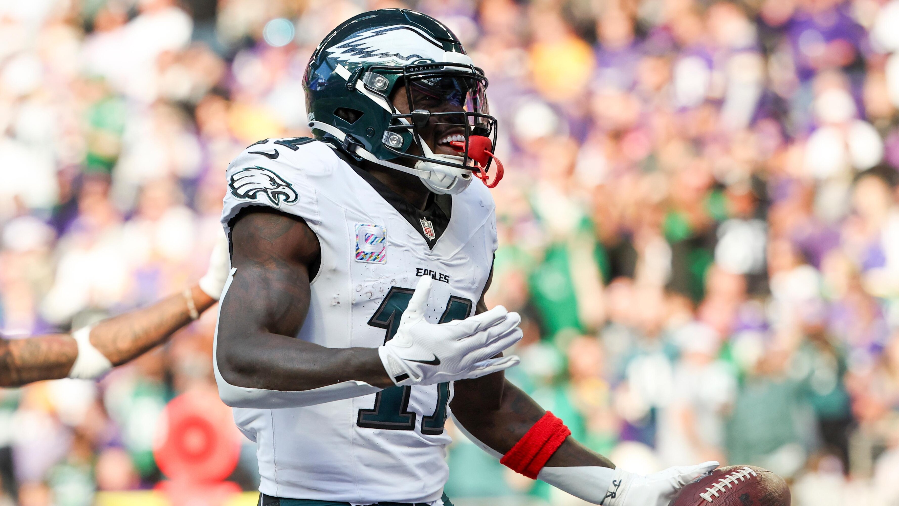 A.J. Brown Stays with Eagles, Eyes Return Against Packers