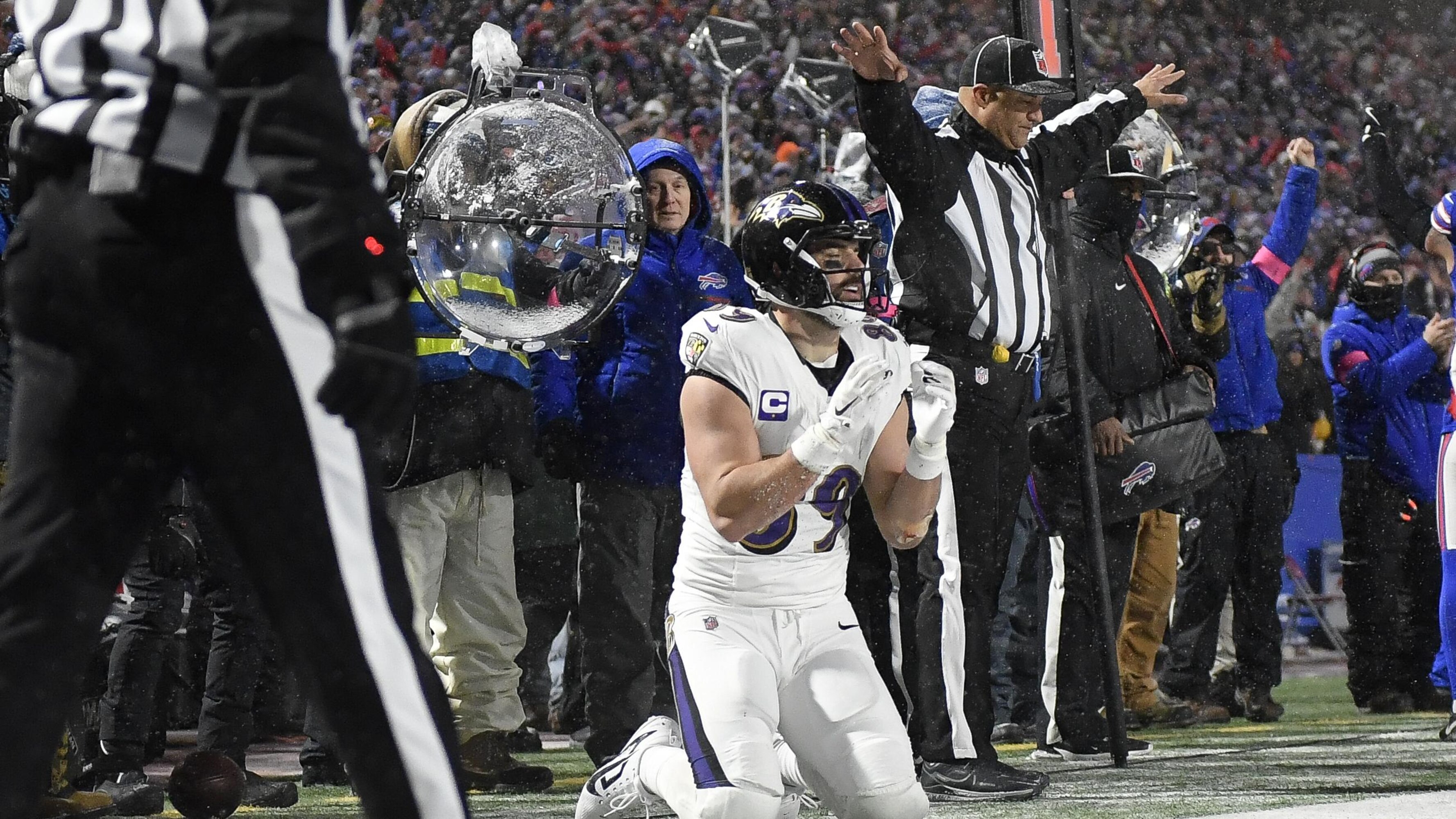 Mark Andrews Jokes He Had to 'Eat a Lot of S--t' After Ravens' Playoff Loss to Bills