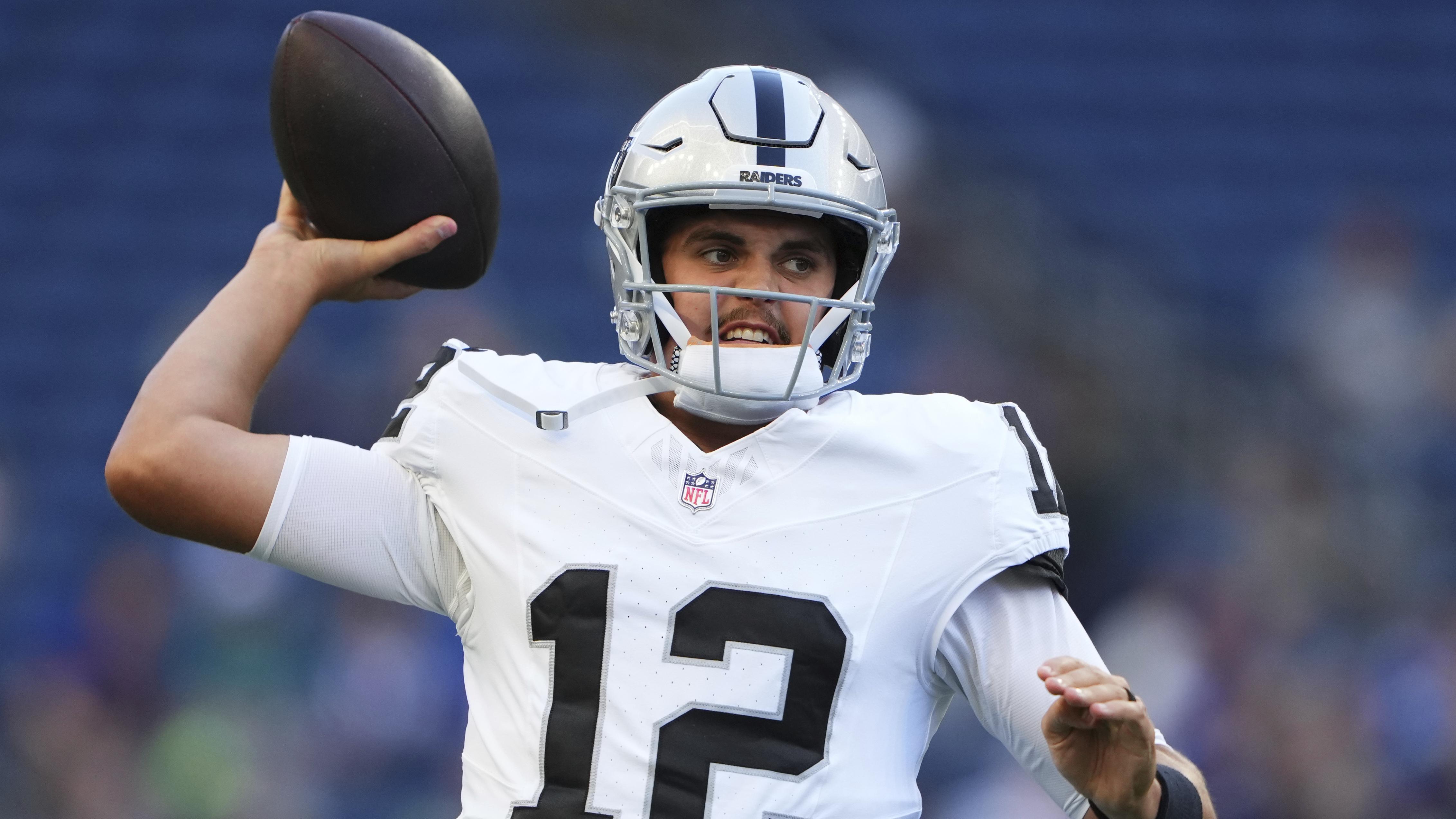 Raiders’ Aidan O’Connell Out 6-8 Weeks with Injury, Cam Miller QB2 Behind Geno Smith