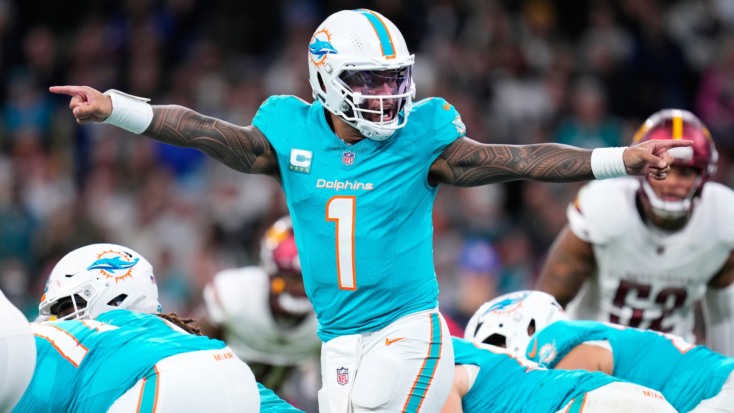 Commanders Dolphins Football