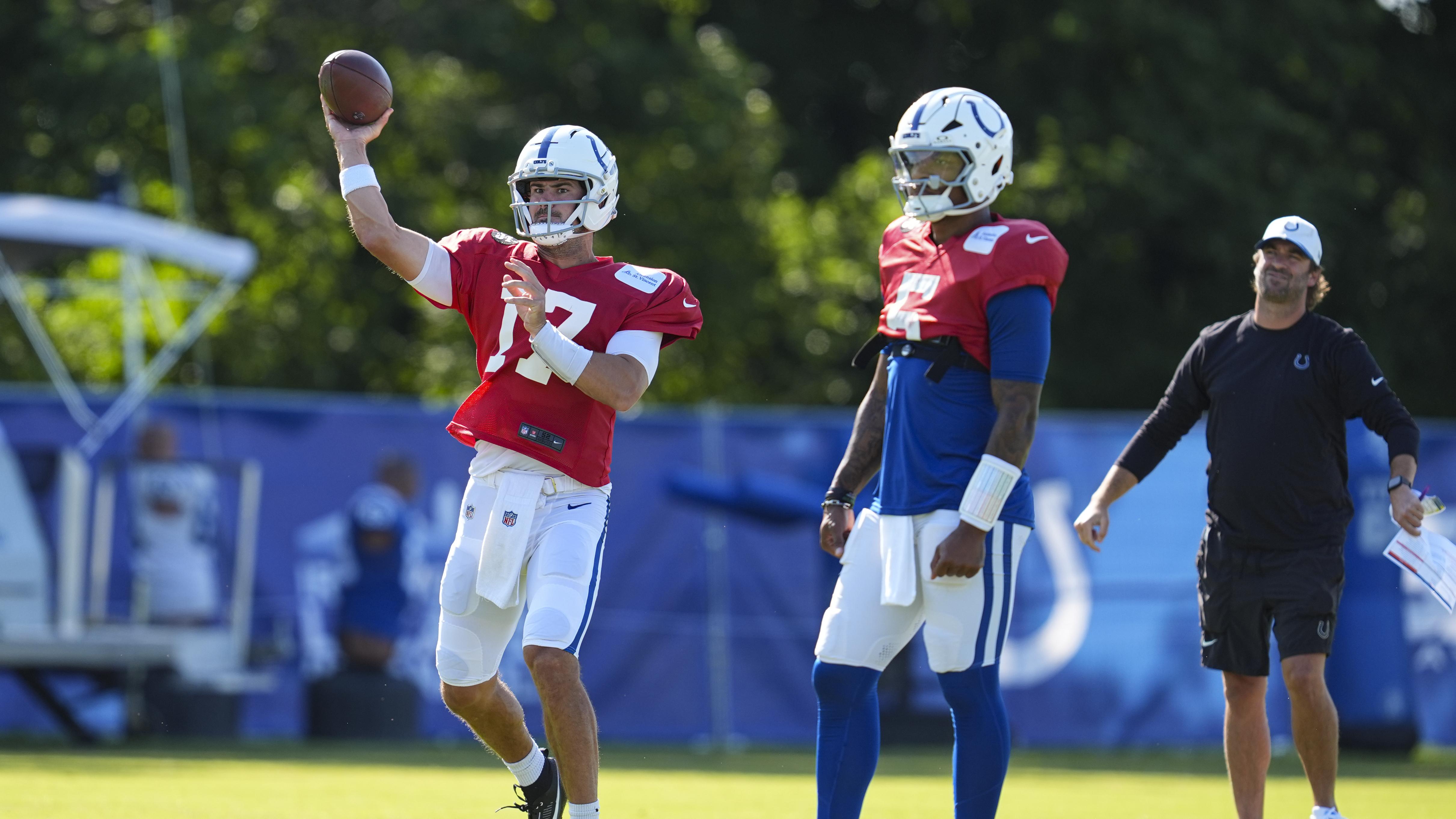 Anthony Richardson, Daniel Jones Both Listed at QB1 on Colts’ Unofficial Depth Chart
