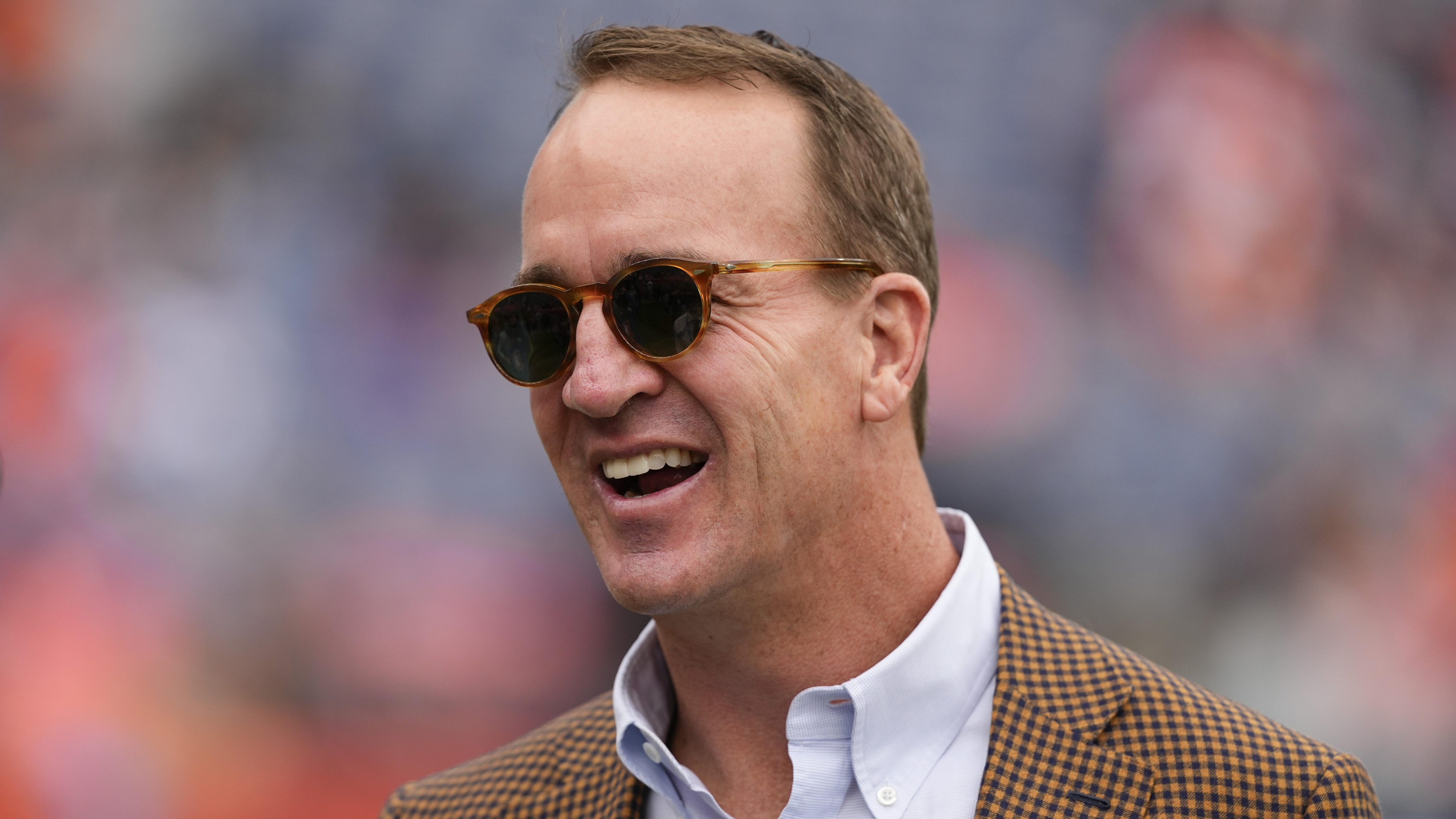 NFL Legend Peyton Manning Takes Photo with Marvin Harrison Jr. at Cardinals Practice
