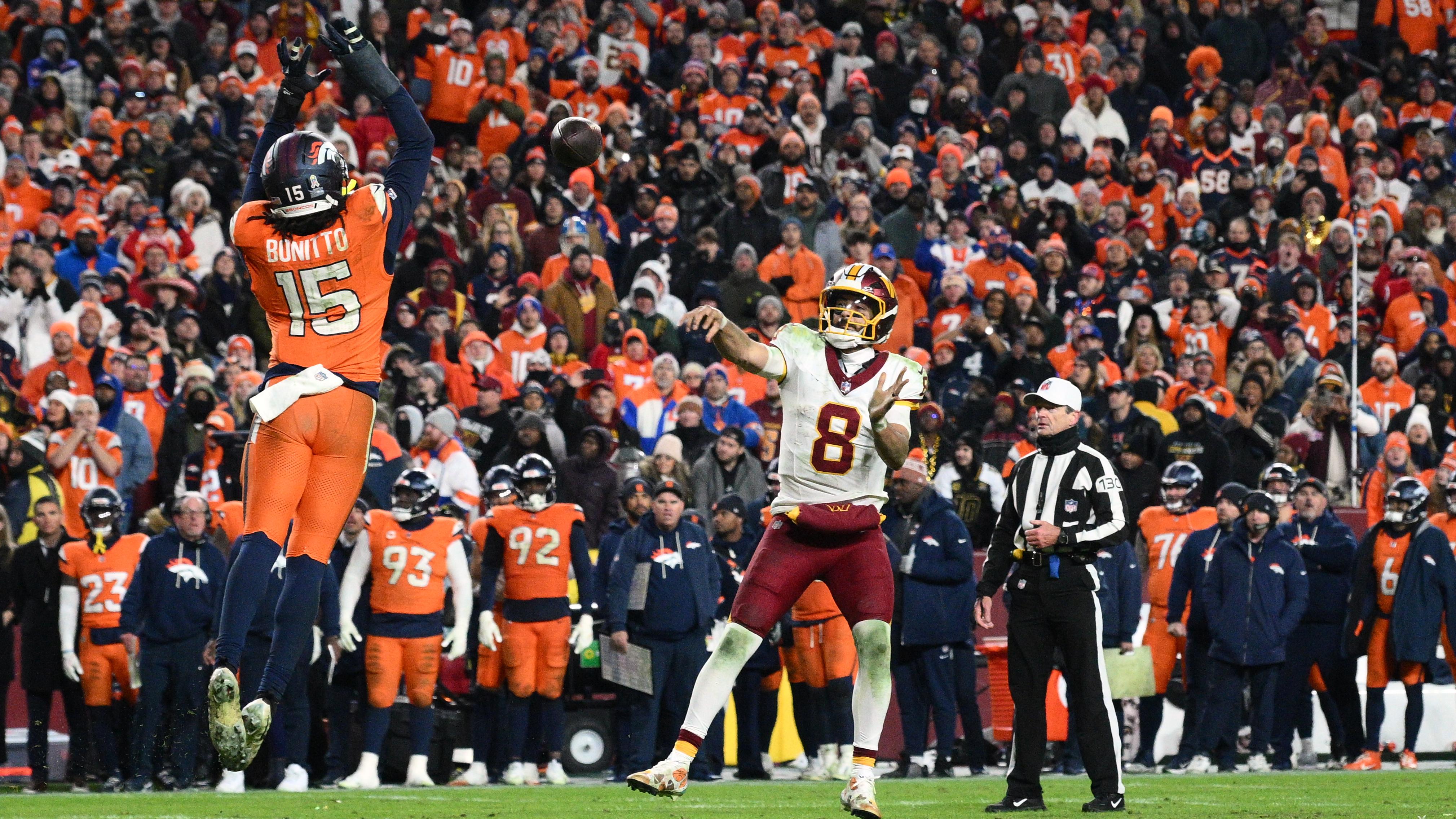 APTOPIX Broncos Commanders Football