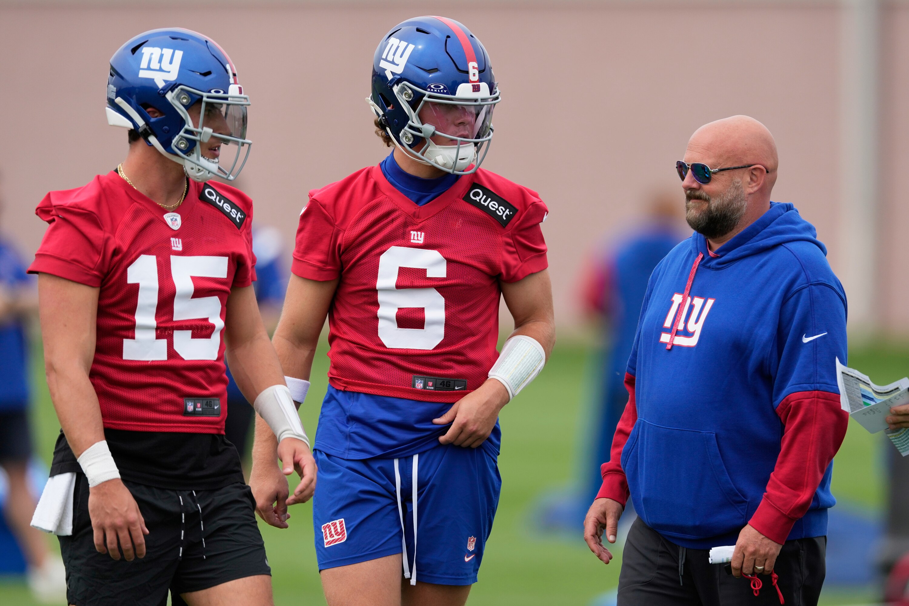 Jaxson Dart Has Been 'Excellent' Behind Russell Wilson, Says Giants HC Daboll