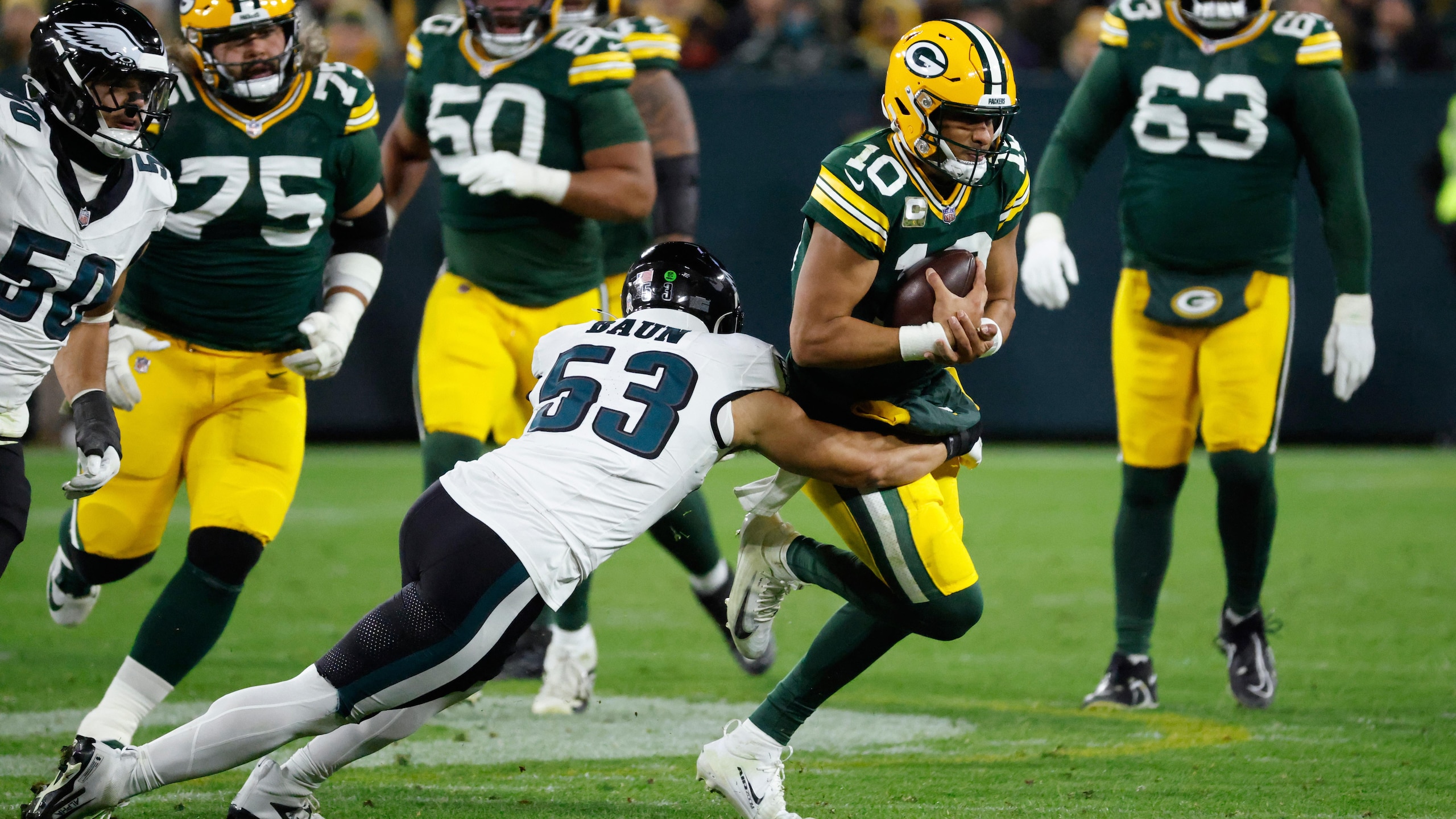 Eagles Packers Football