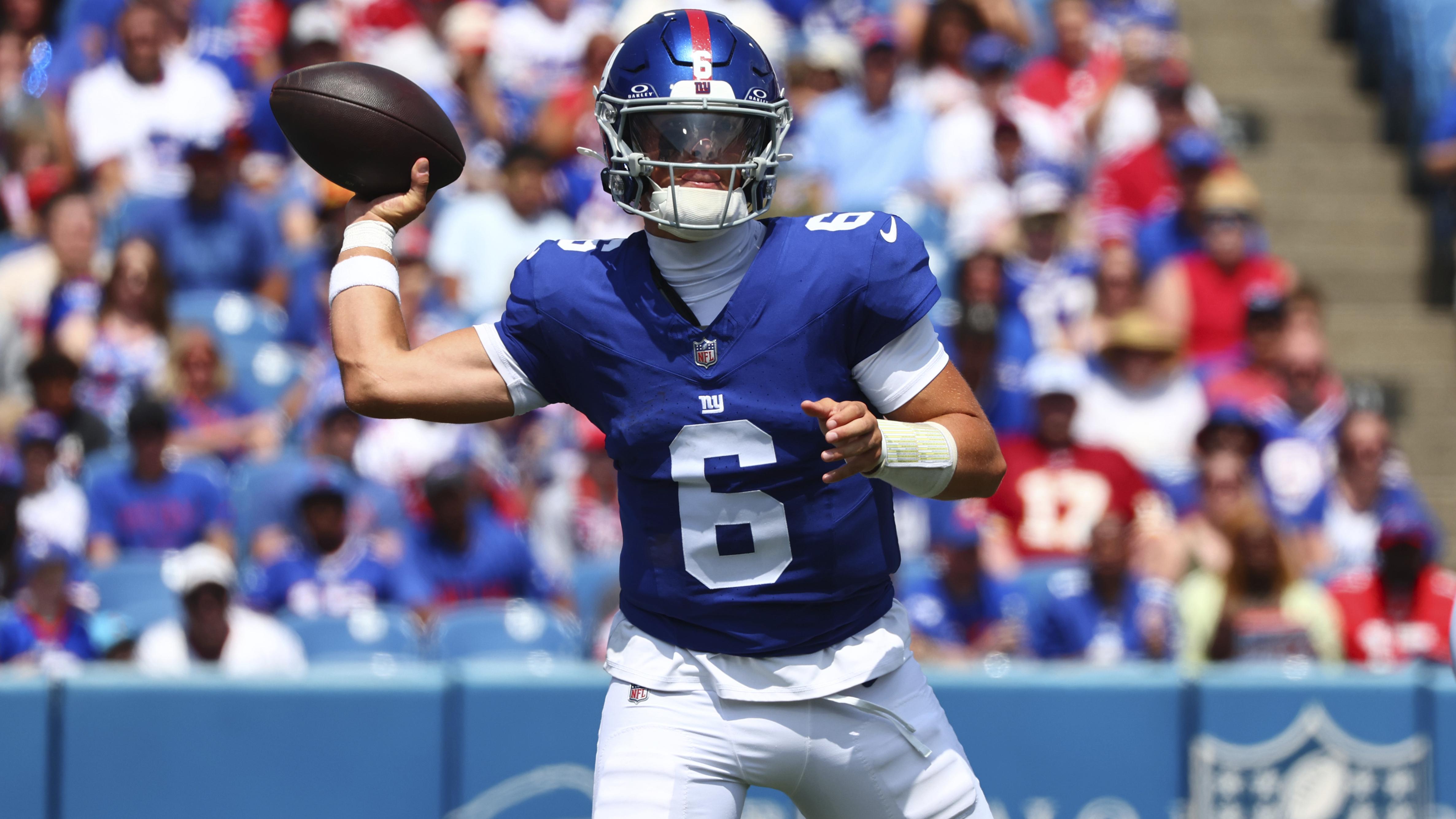 Giants GM Praises Jaxson Dart, Abdul Carter for Strong Preseason Debuts vs. Bills