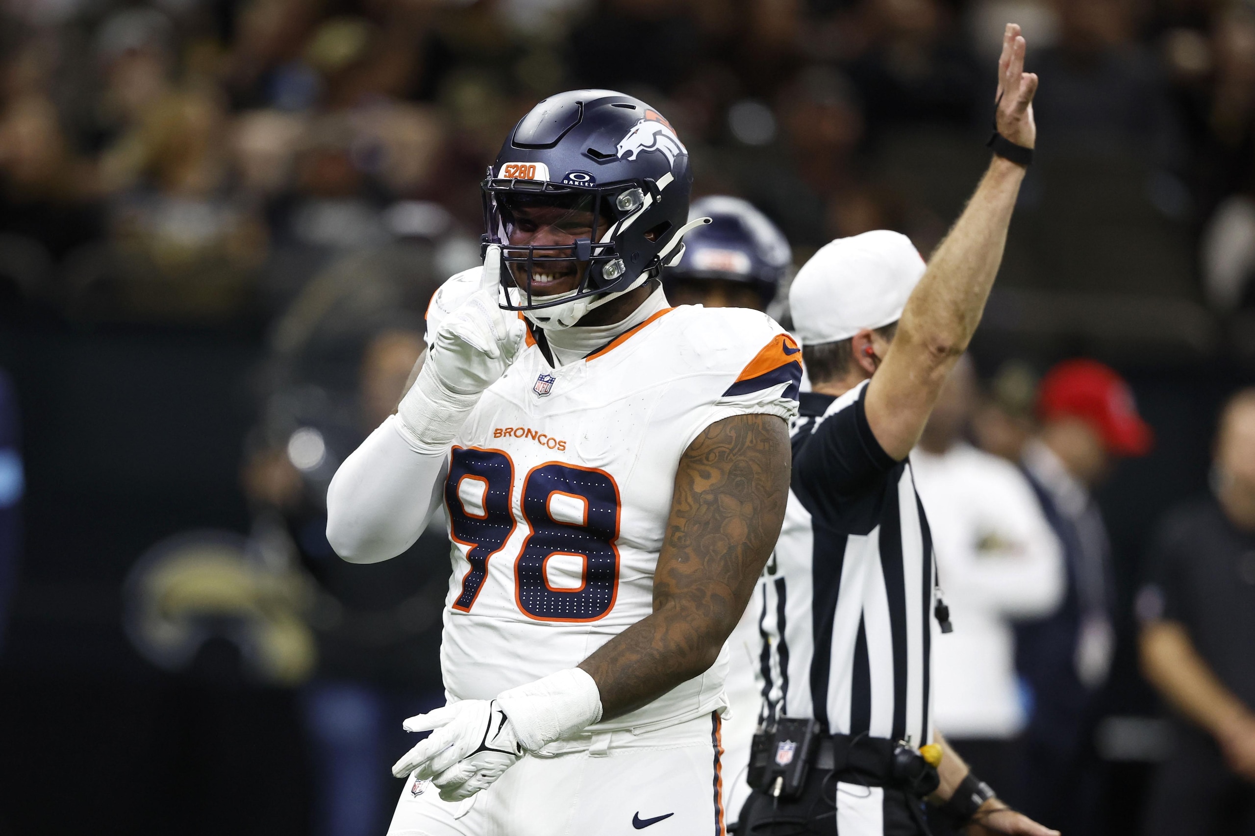 Broncos Saints Football