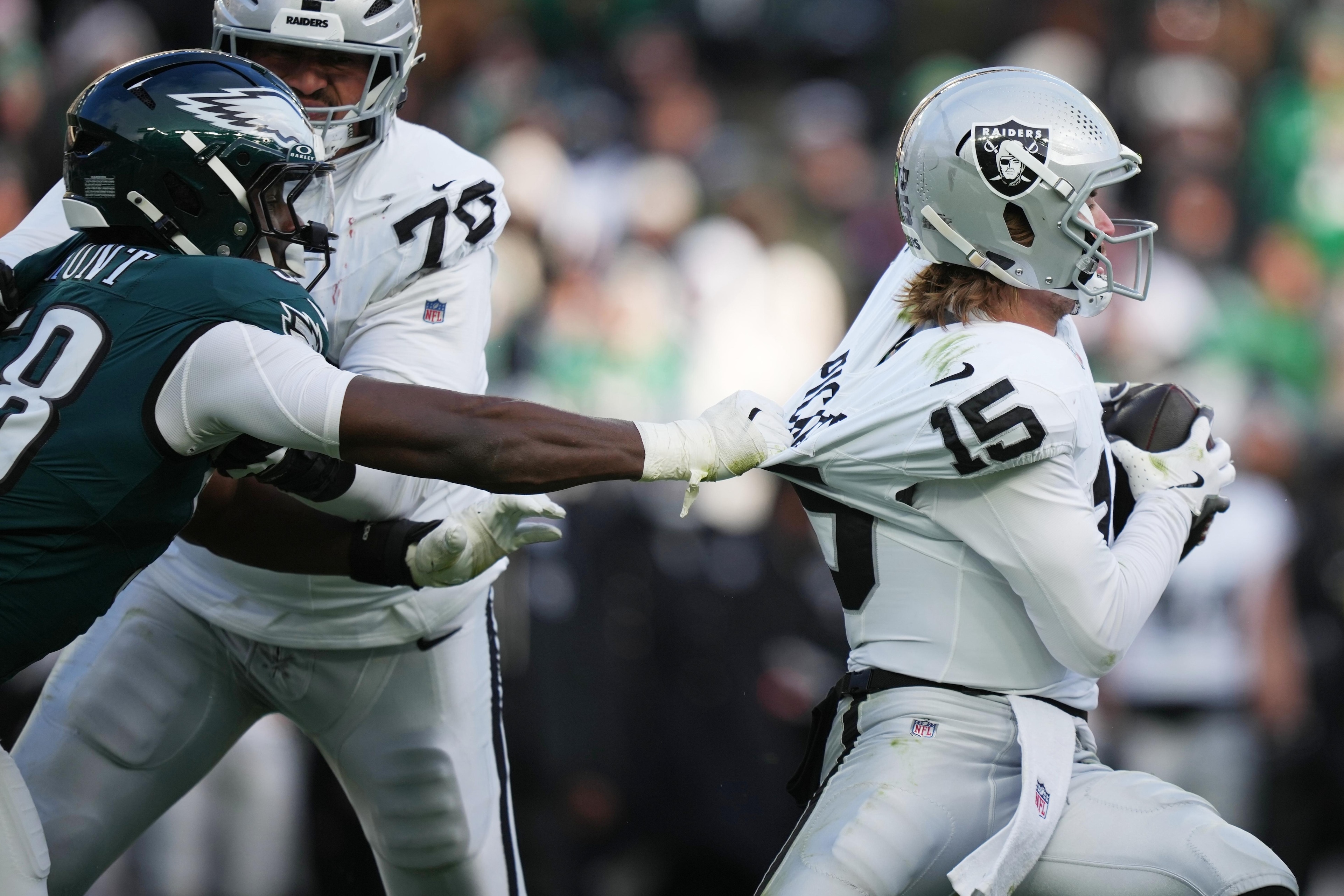 APTOPIX Raiders Eagles Football