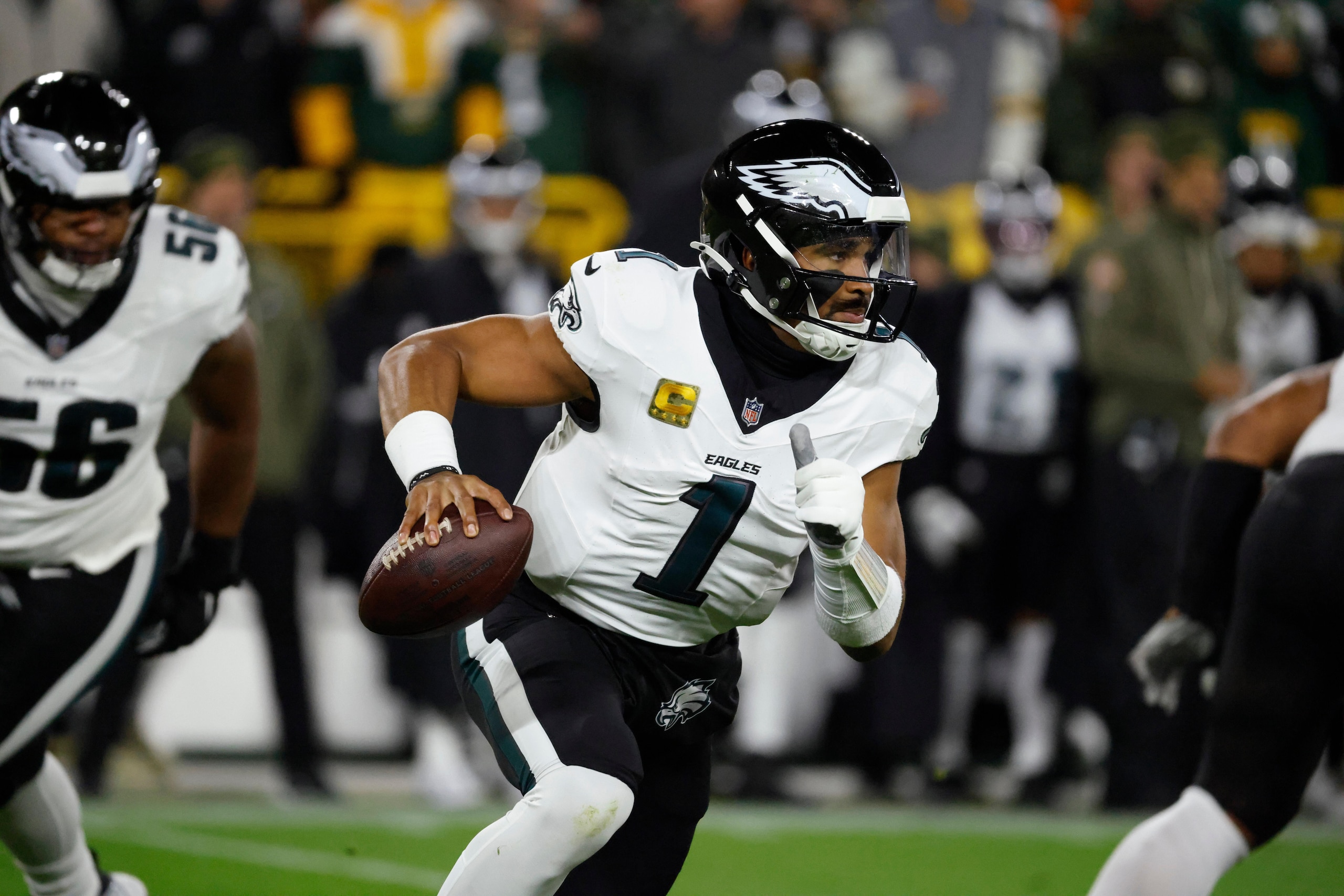 Eagles Packers Football