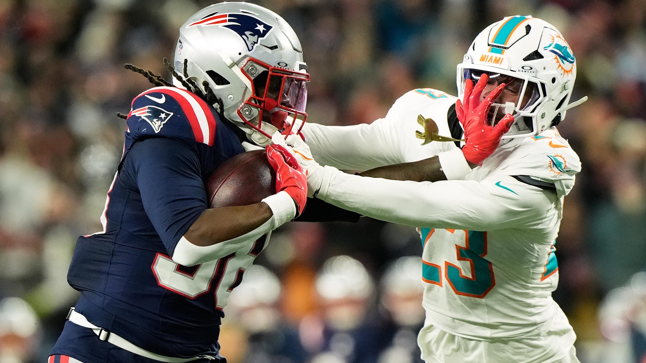 APTOPIX Dolphins Patriots Football