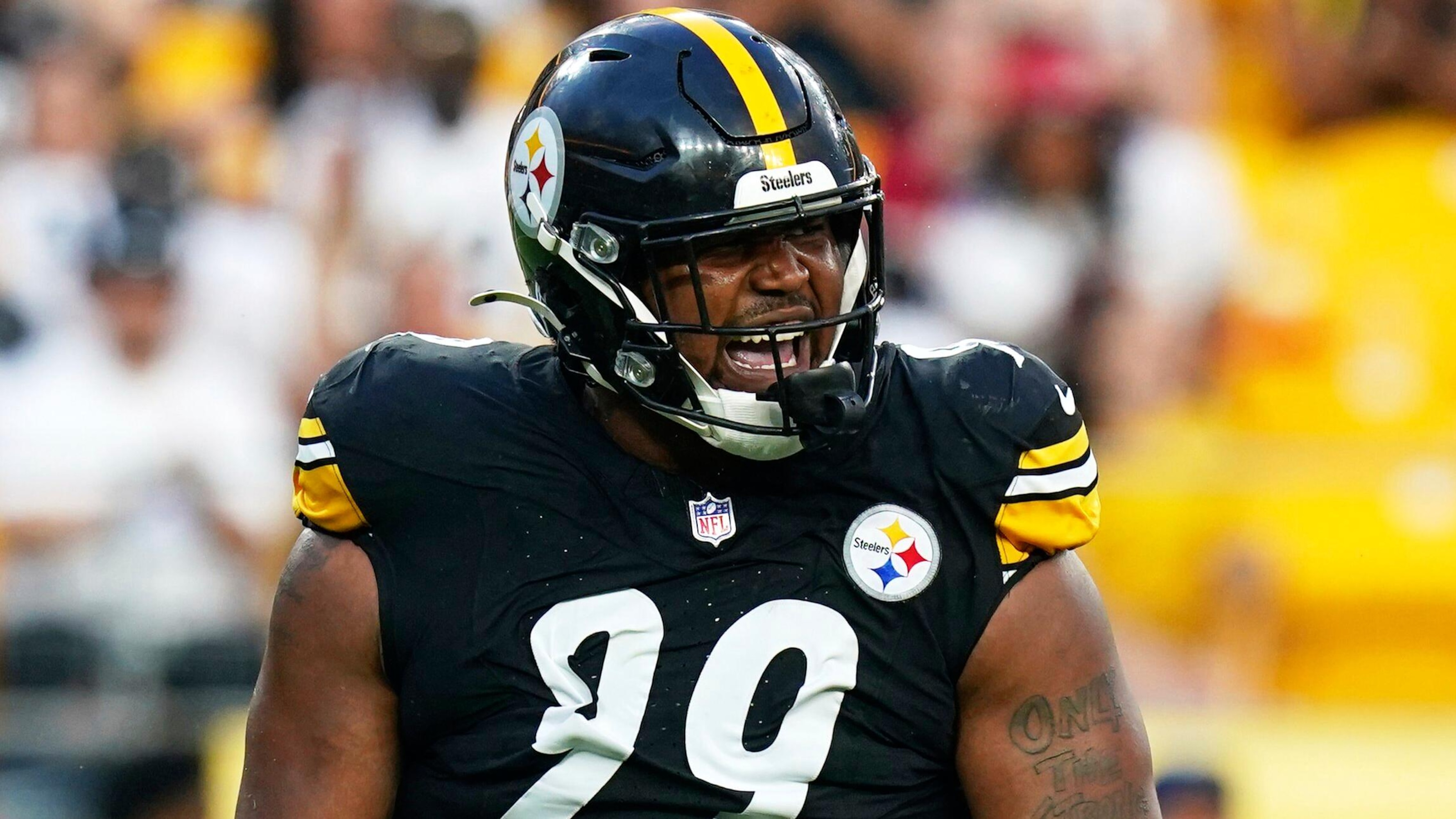 Steelers' Derrick Harmon Out vs. Panthers After Being Carted Off With Knee Injury
