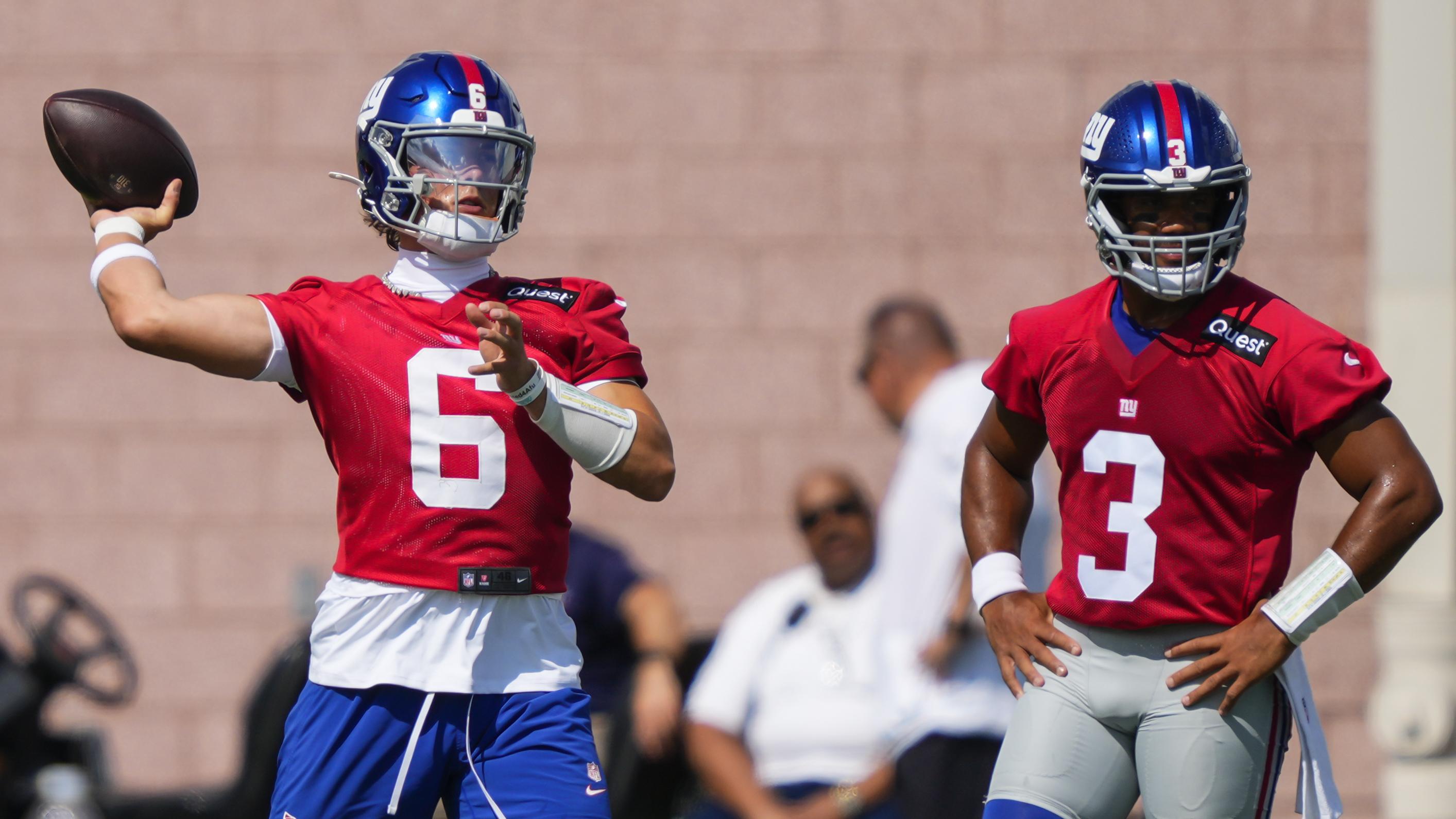 Giants’ Russell Wilson Reportedly Will Start vs. Bills, Dart to Get ‘Extended Minutes’