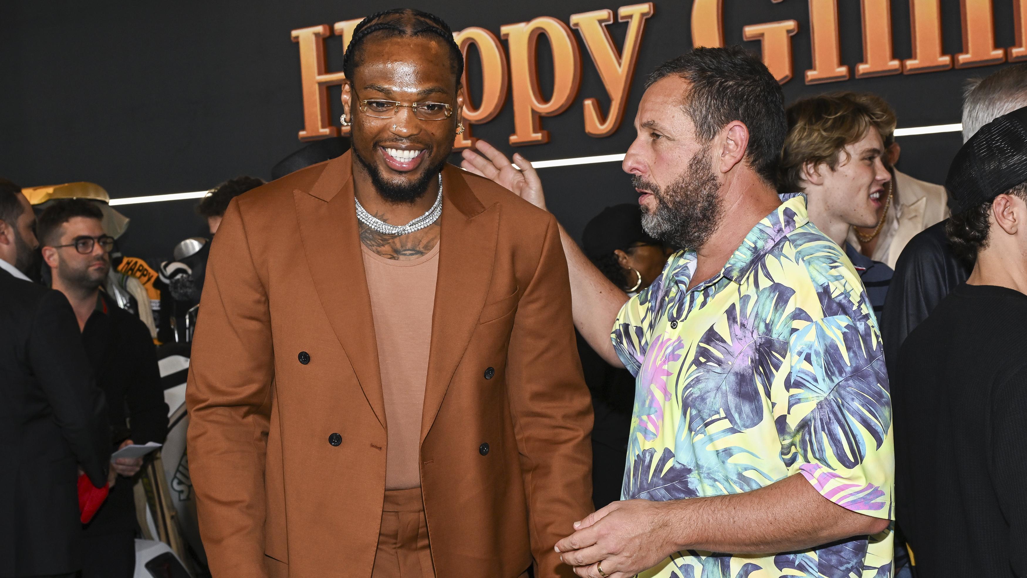 Derrick Henry Says it Was ‘Surreal’ to Meet Adam Sandler at ‘Happy Gilmore 2’ Premiere