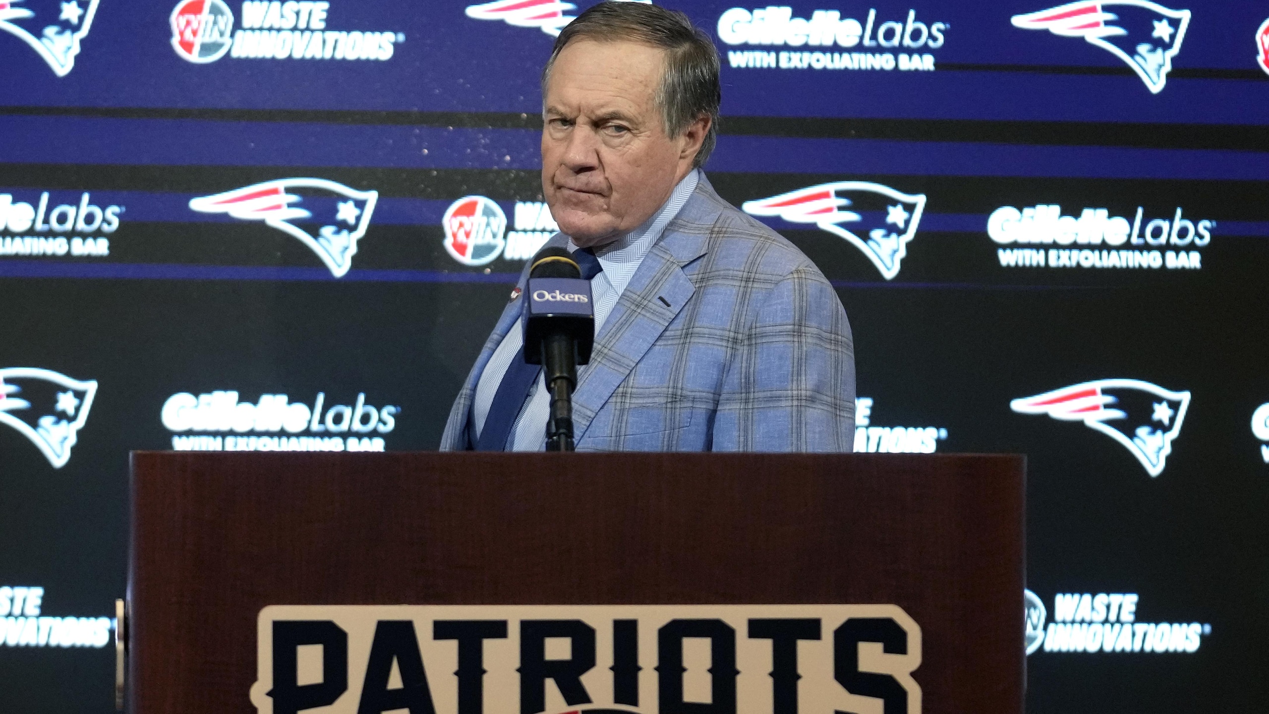 Patriots Belichick Football