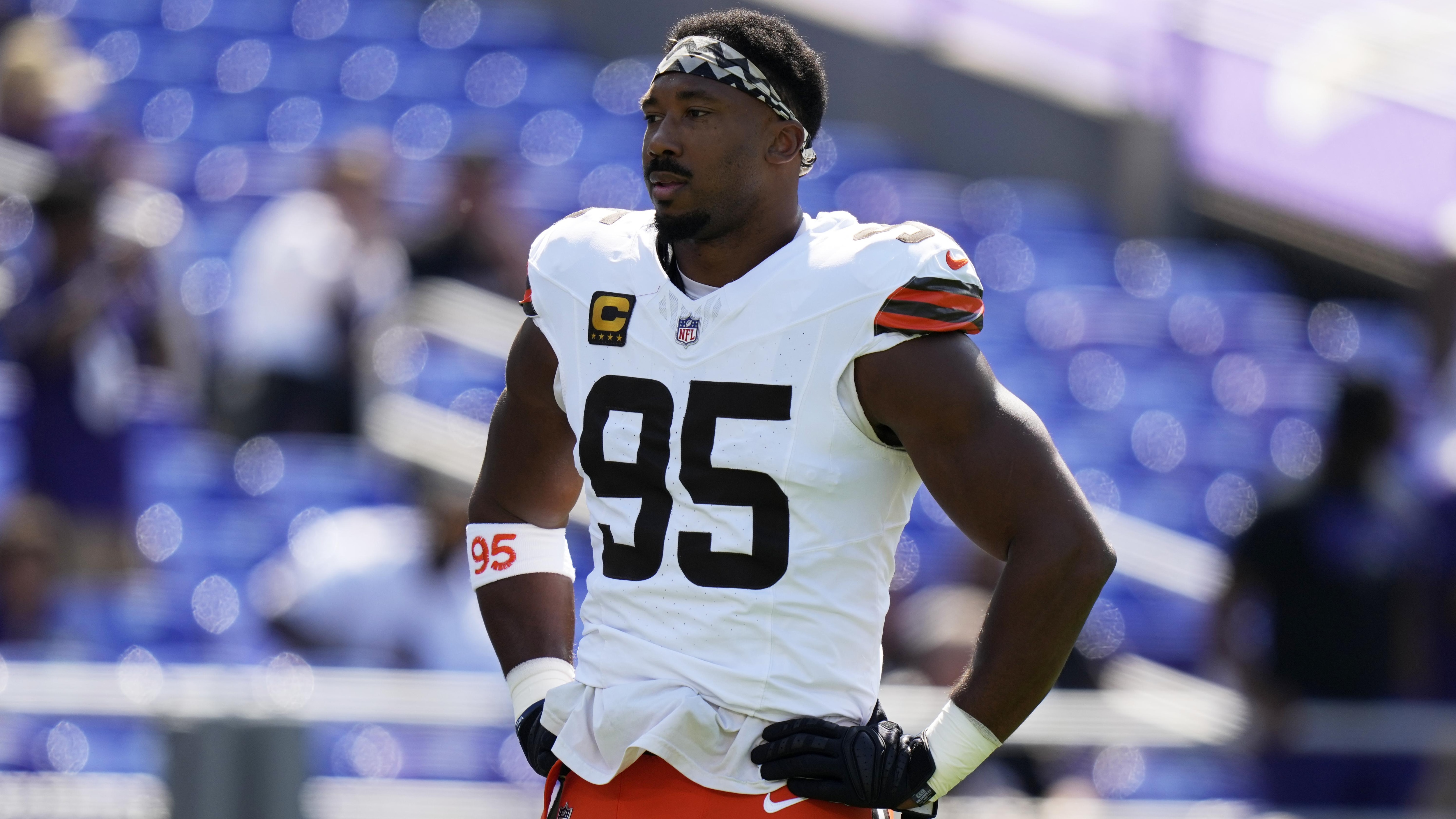 Myles Garrett Says ‘This S–t’s Embarrassing’ After Browns’ Blowout Loss to Ravens