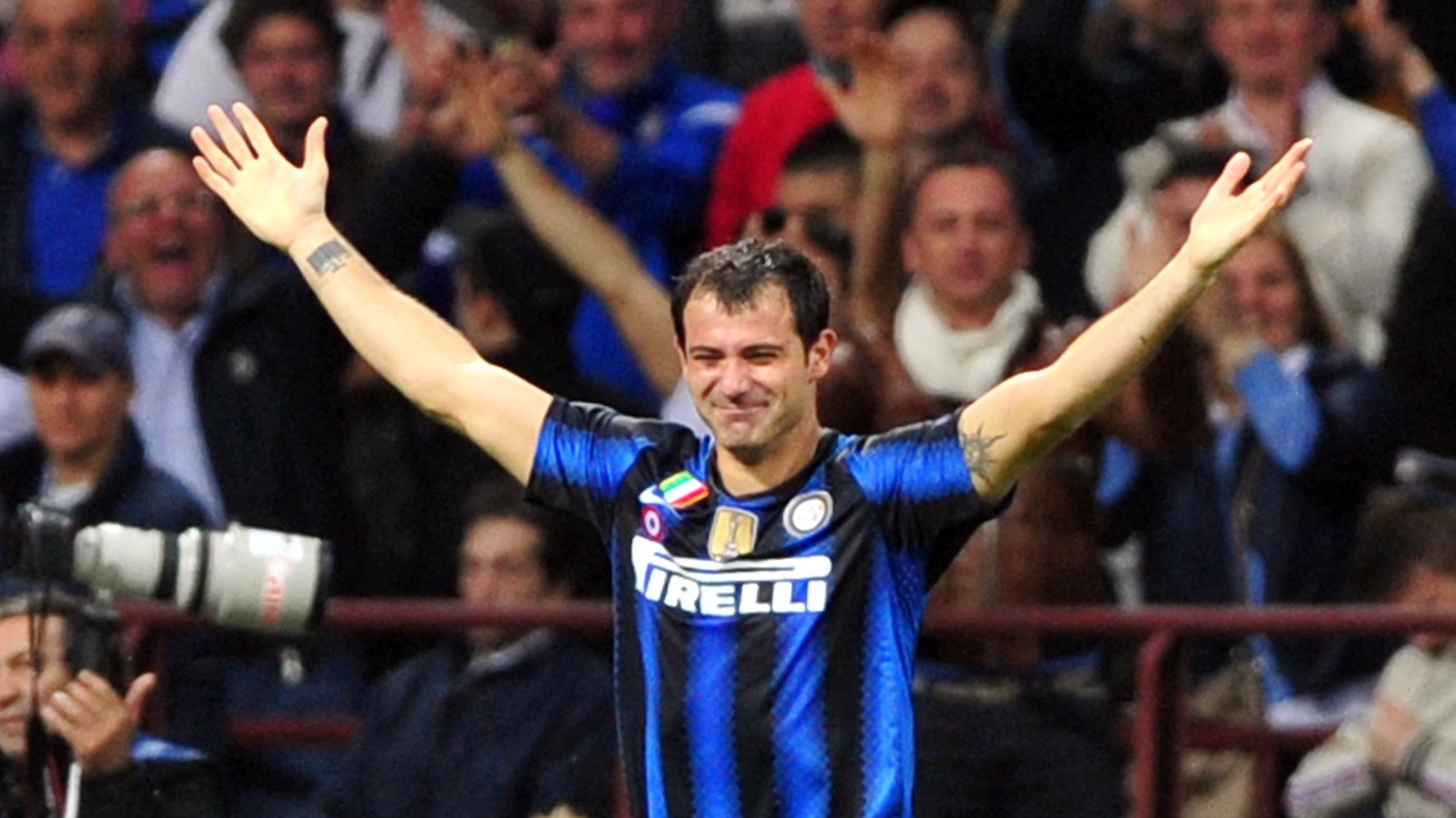 Inter Milan's Serbian midfielder Dejan S Inter Milan's Serbian midfielder Dejan S