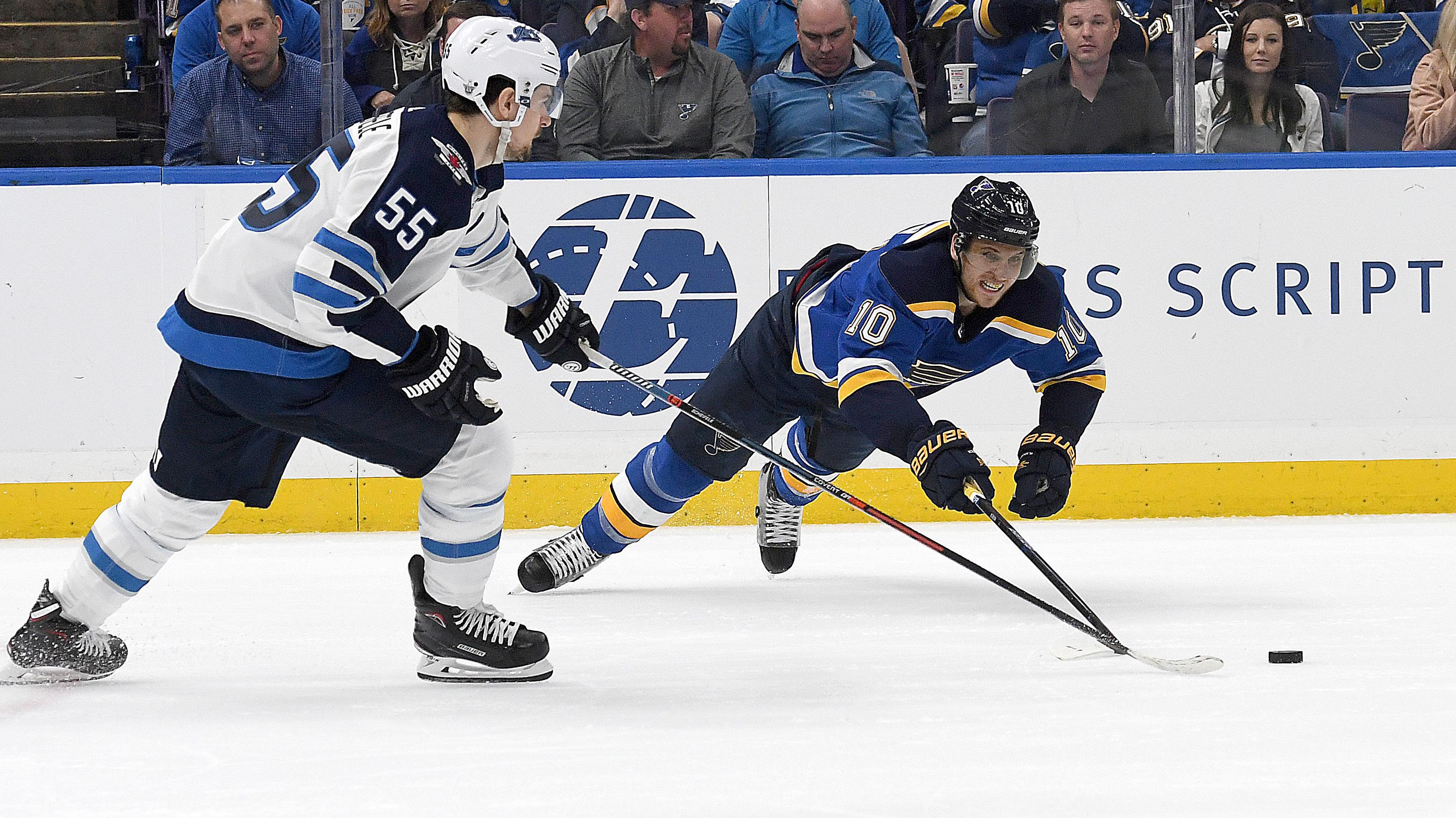 NHL: APR 16 Stanley Cup Playoffs First Round - Jets at Blues