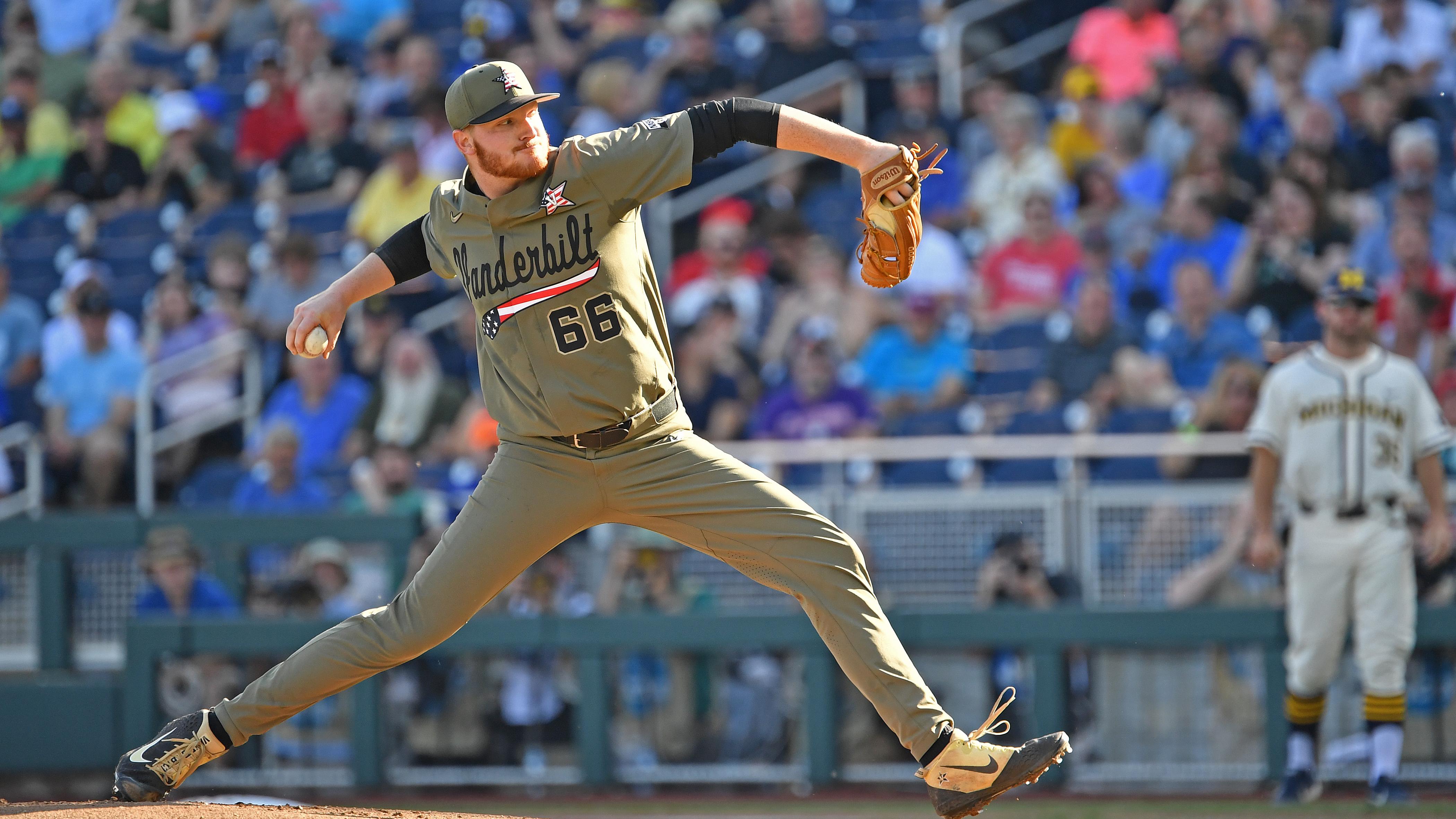 College World Series - Michigan v Vanderbilt - Game One